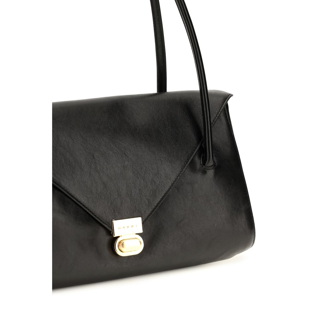Marni East West Shoulder Bag - Black