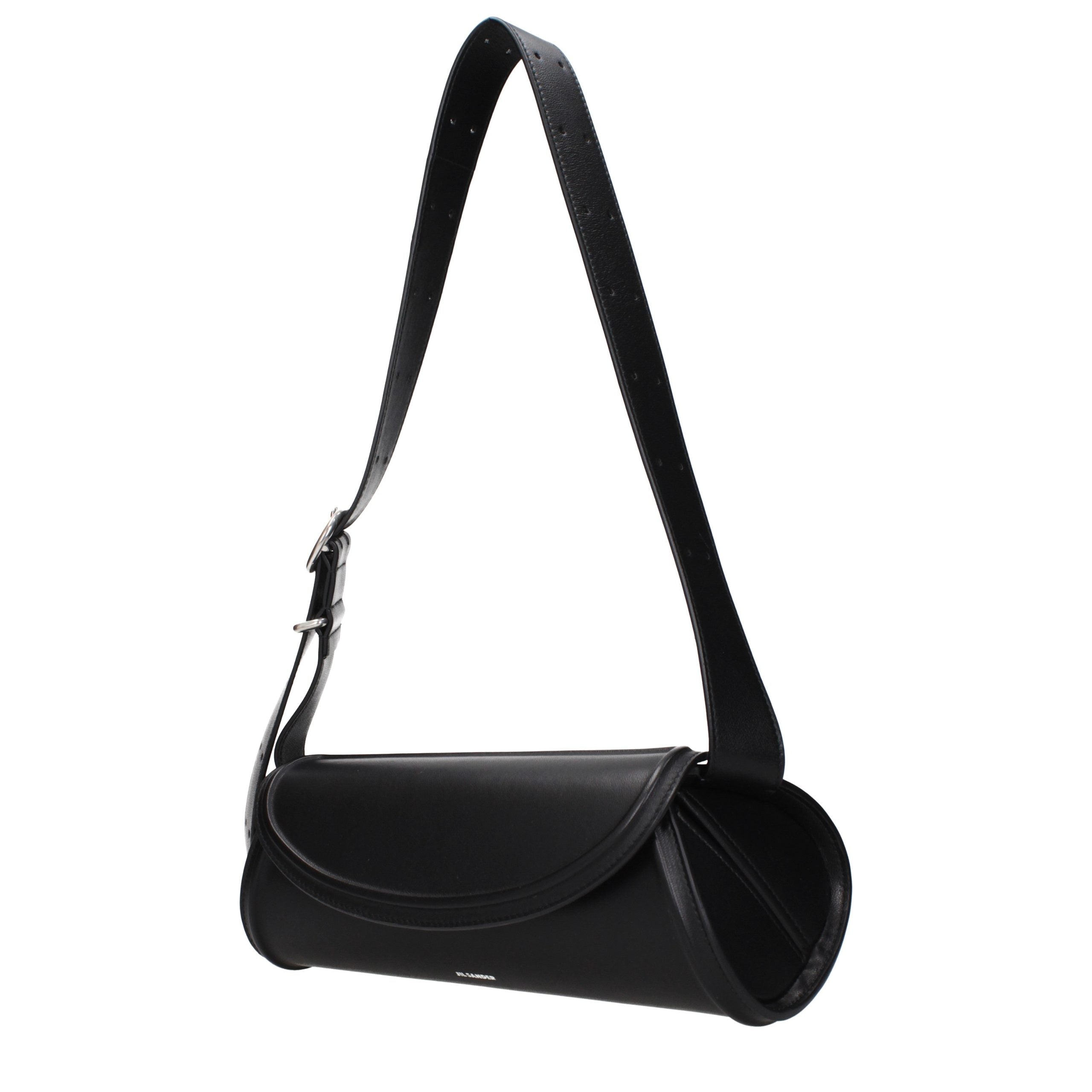 Jil Sander Cannolo Small Handbag - Black