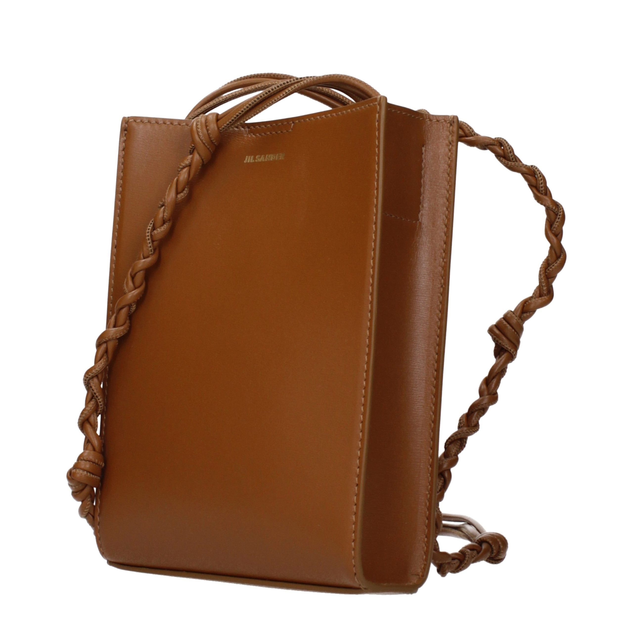 Jil Sander Tangle Small Shoulder Bag - Tan Brown