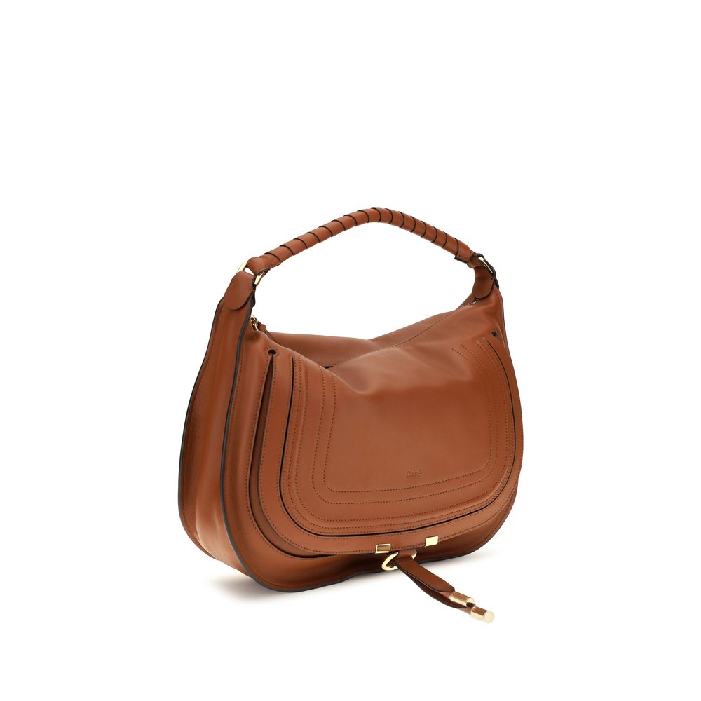 Chloé Marcie Shoulder Bag - Clay Brown