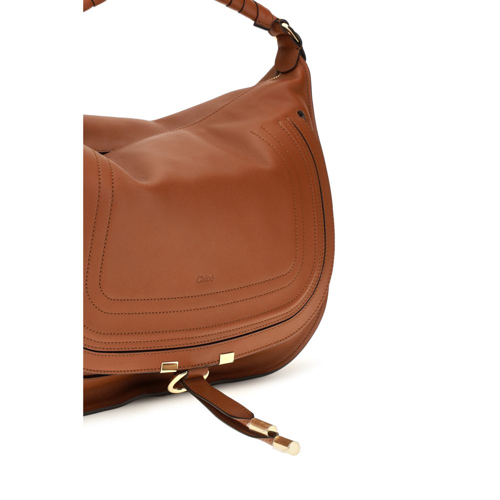 Chloé Marcie Shoulder Bag - Clay Brown
