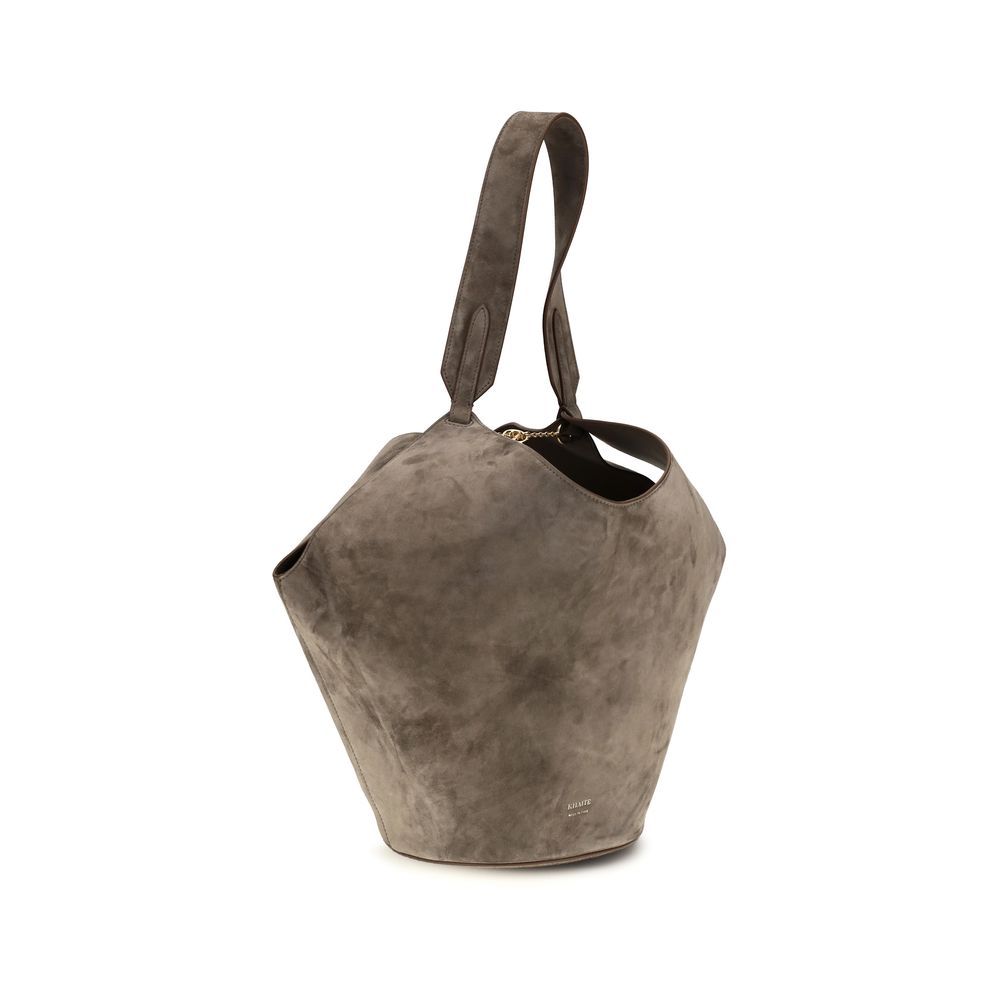 Khaite Small Lotus Tote - Cedar Suede