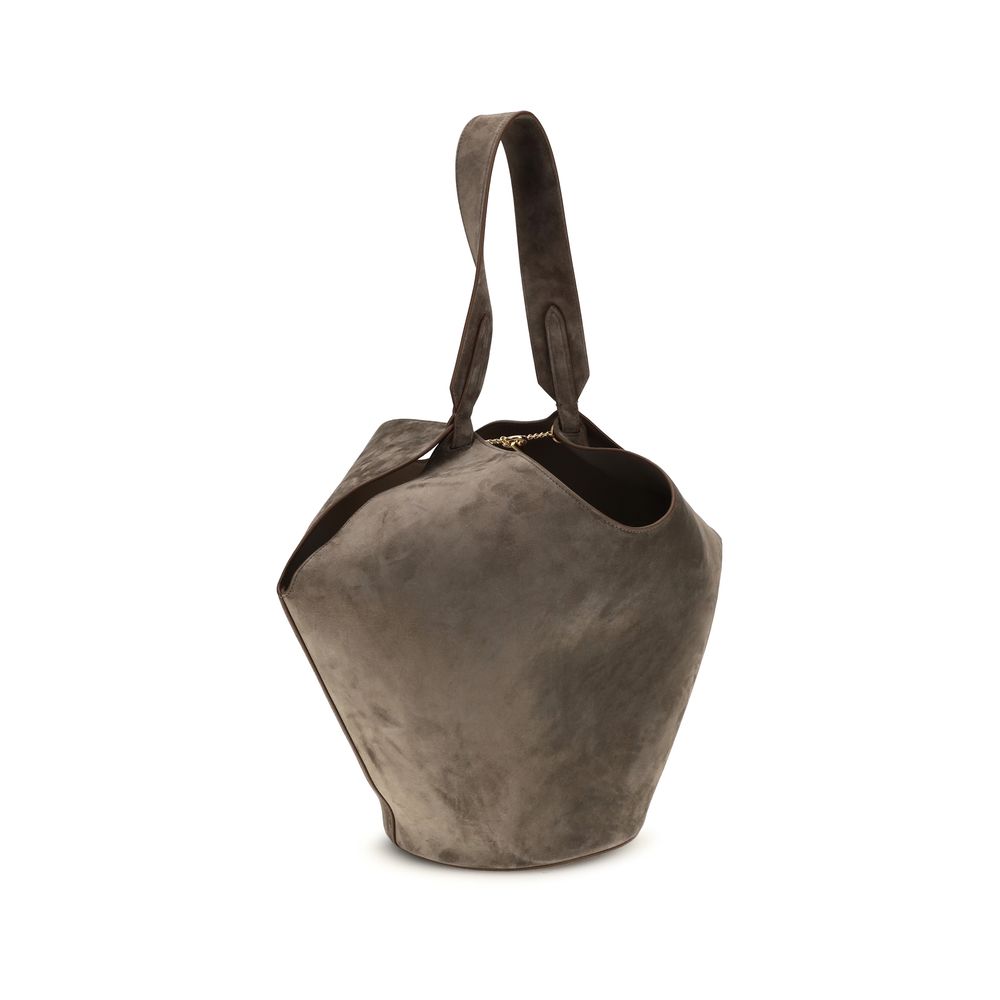 Khaite Small Lotus Tote - Cedar Suede