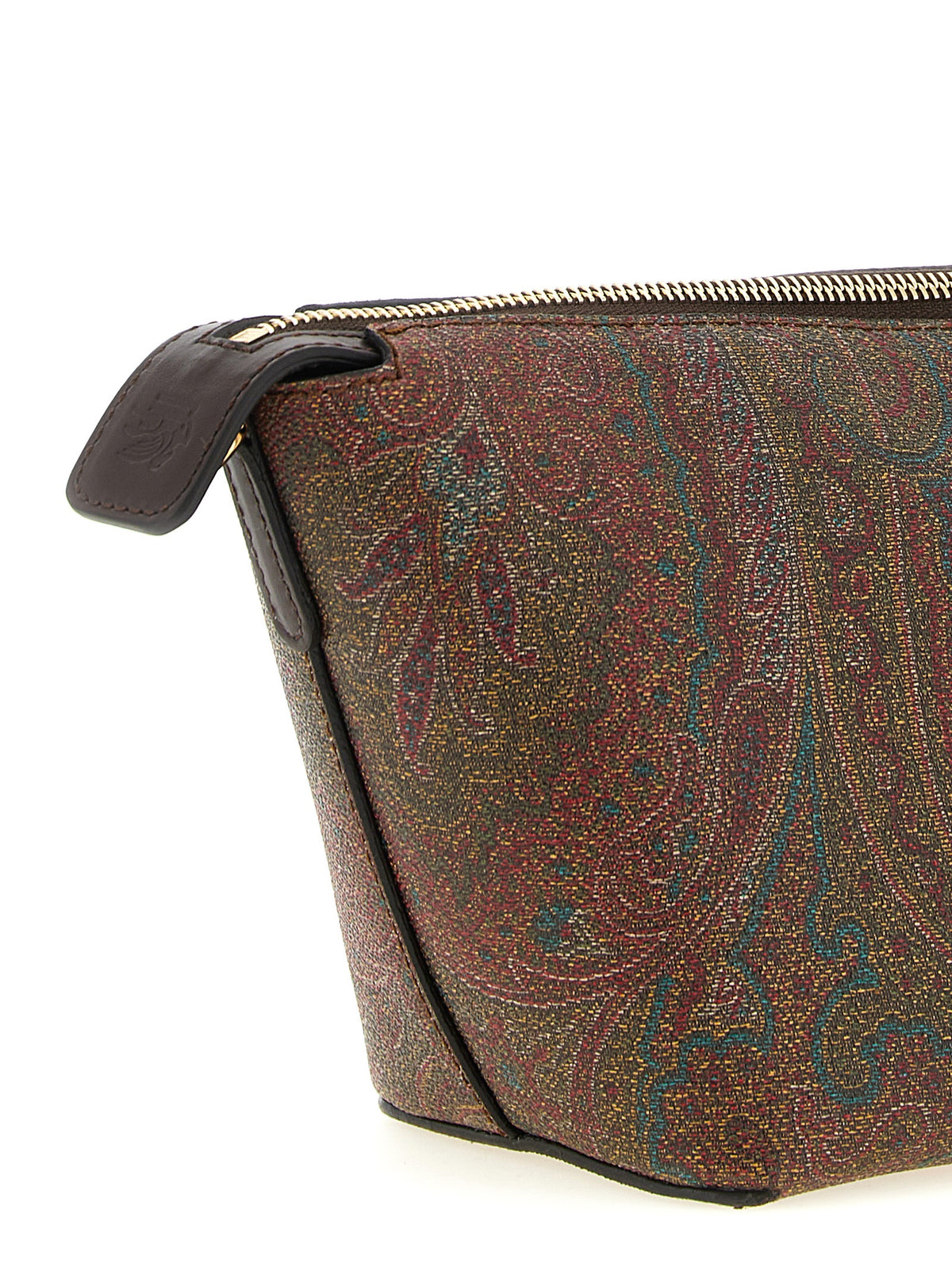 Etro Essential Arnica Crossbody Bag - Brown Paisley Jacquard Fabric