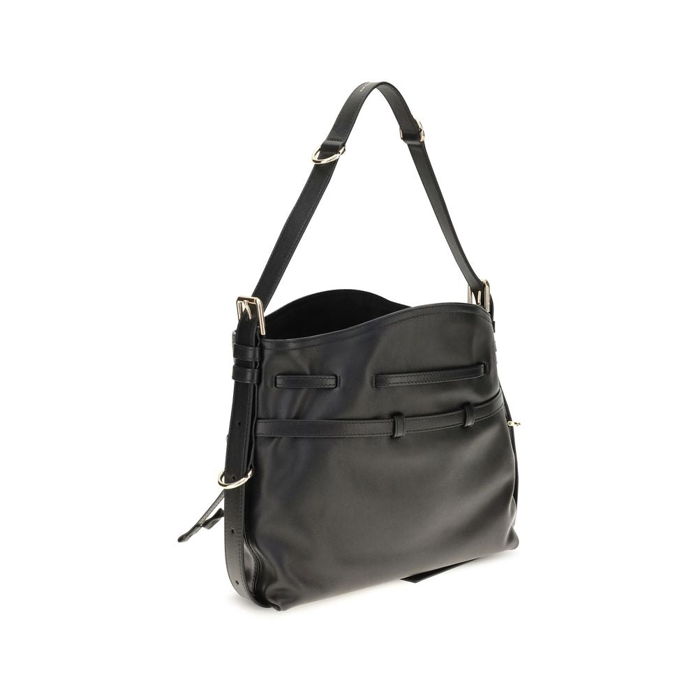 Givenchy Voyou Small Bucket Bag - Black Shiny Leather