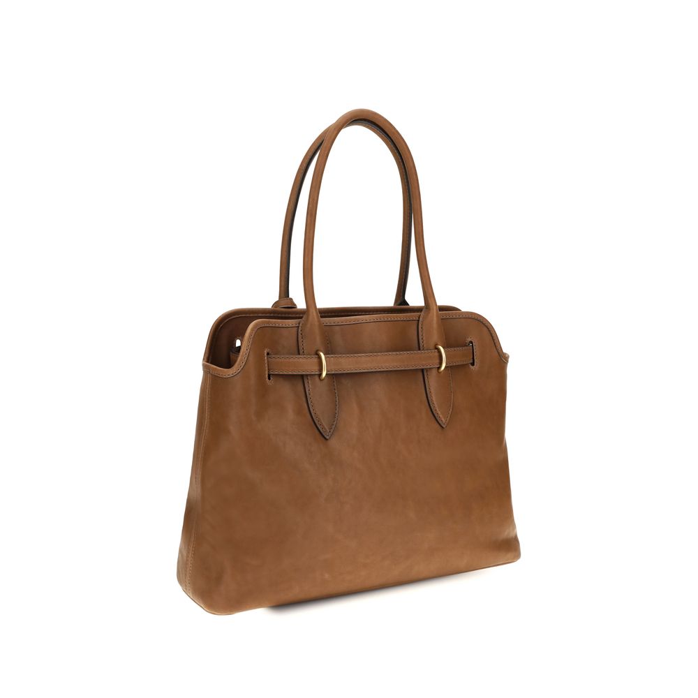 Miu Miu Aventure Medium Nappa Leather Bag - Oak