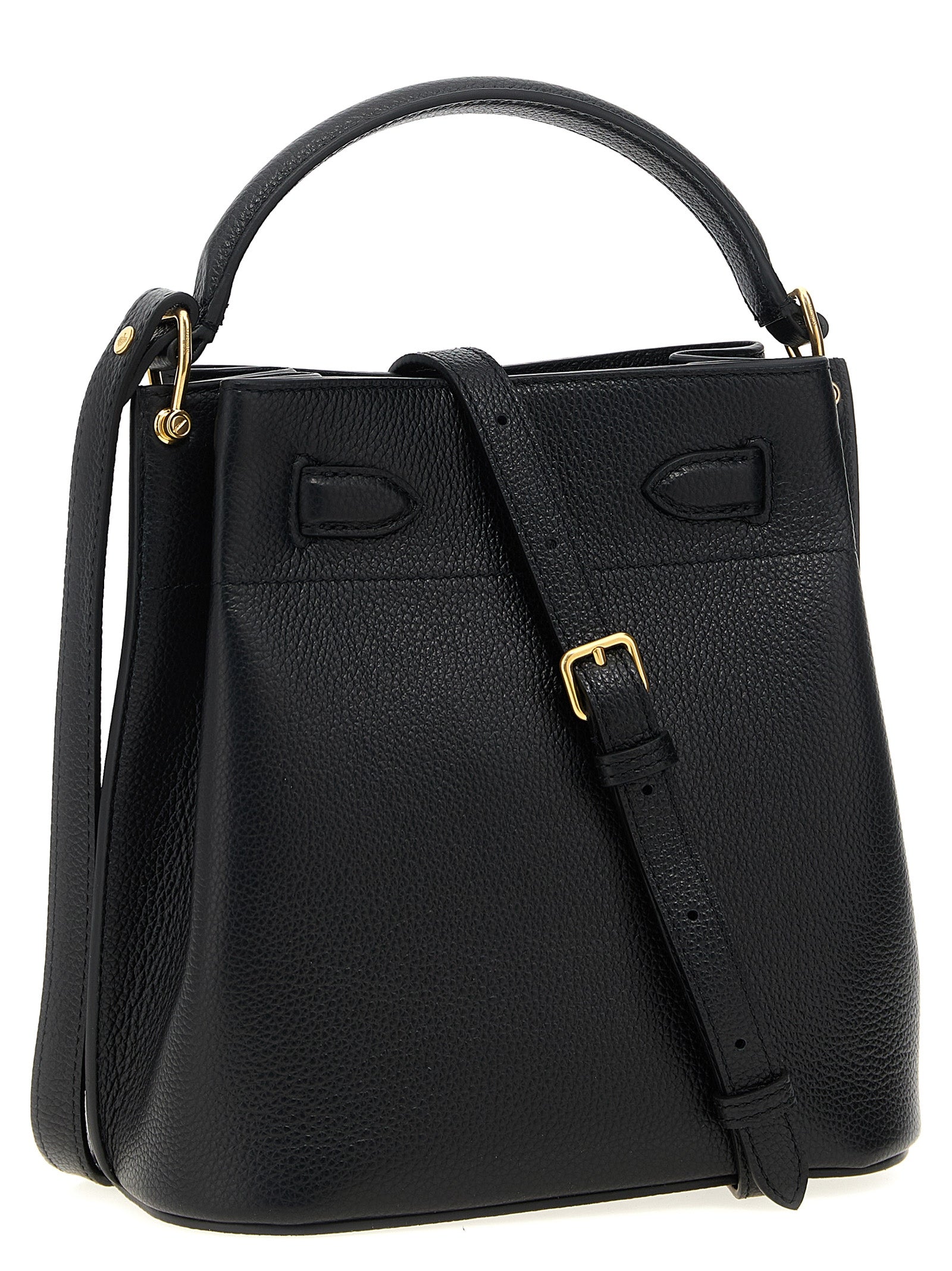 Mulberry Islington Small Bucket Bag - Black Classic Grain