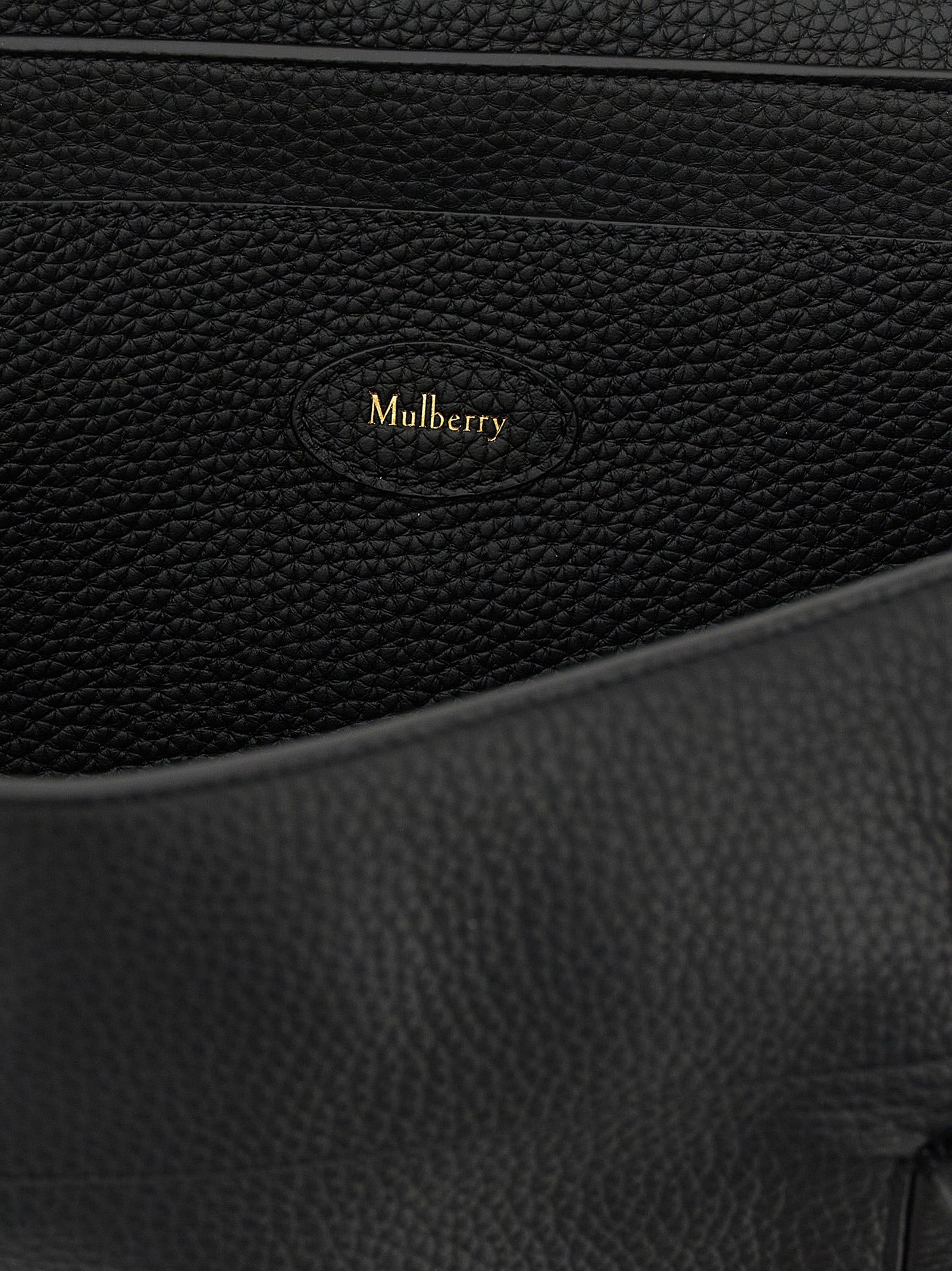 Mulberry Small Soft Bayswater - Black Heavy Grain