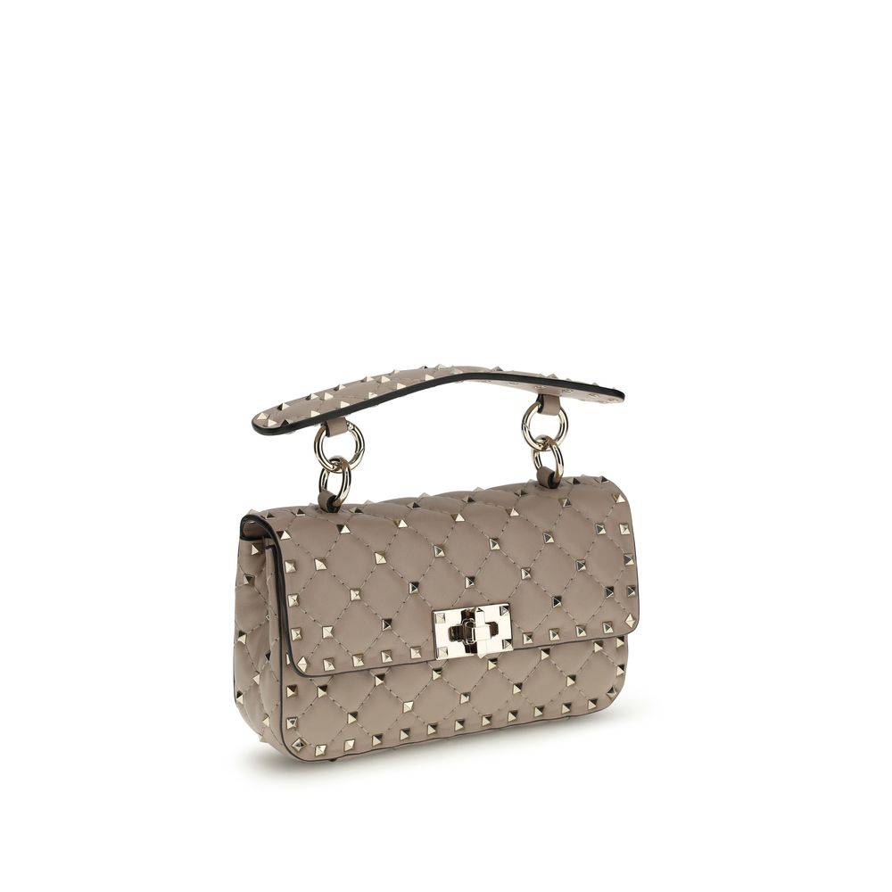 Valentino Garavani Rockstud Spike Small Shoulder Bag - Poudre Nappa Leather