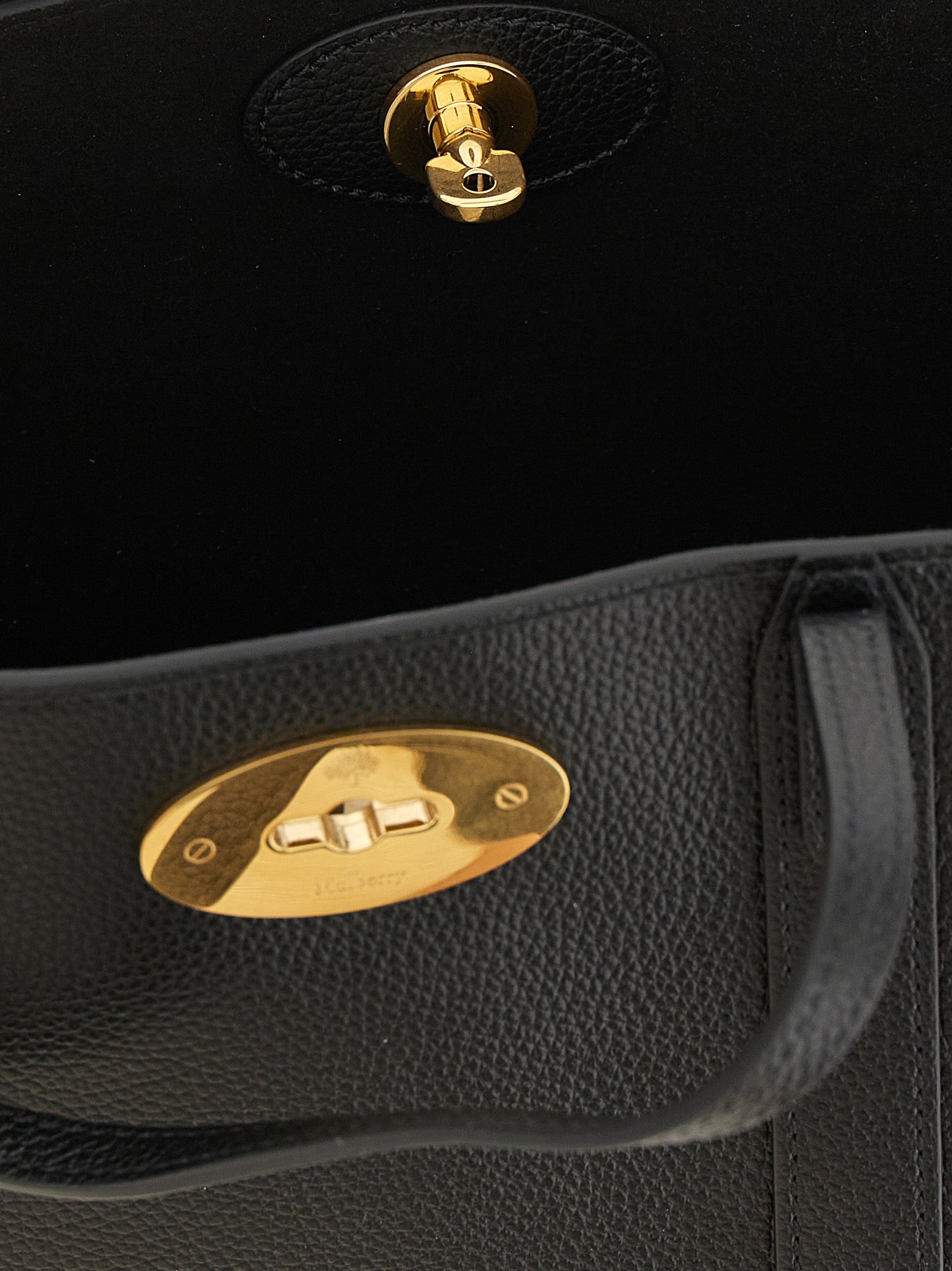 Mulberry Bayswater Mini Tote Bag - Black Classic Grain