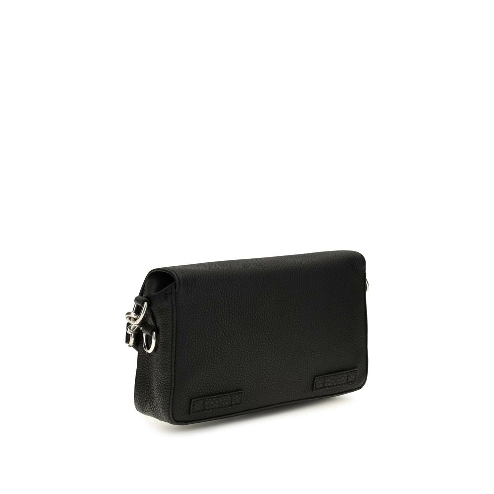 Fendi Flow Small - Black Cuoio Romano Leather