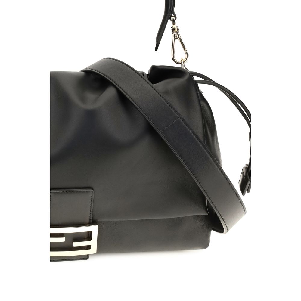 Fendi Baguette® Soft Large Shoulder Bag - Black Nappa Leather