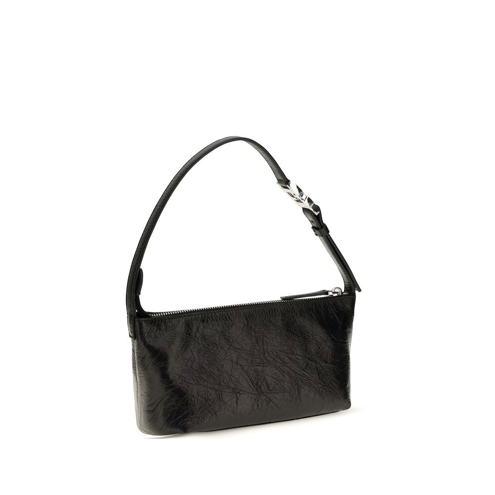 Fendi Vanity Pouch Small - Crackled Black Leather Bag
