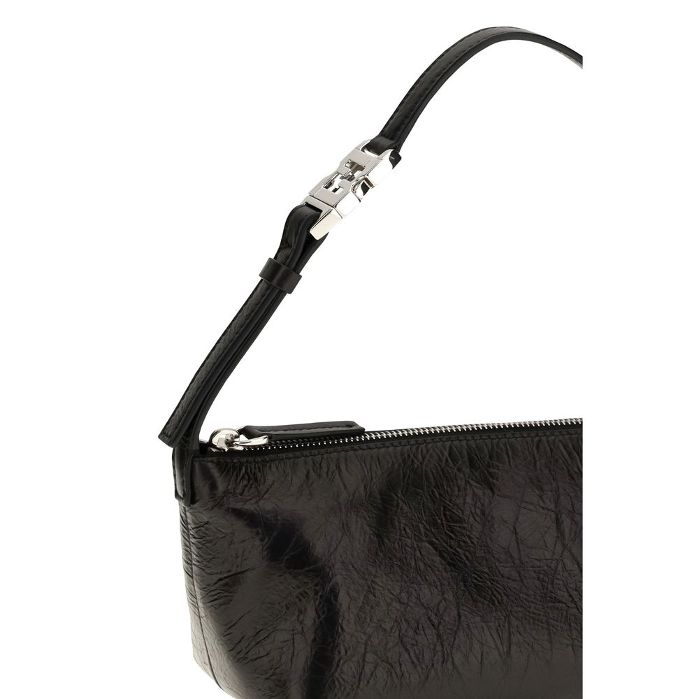 Fendi Vanity Pouch Small - Crackled Black Leather Bag