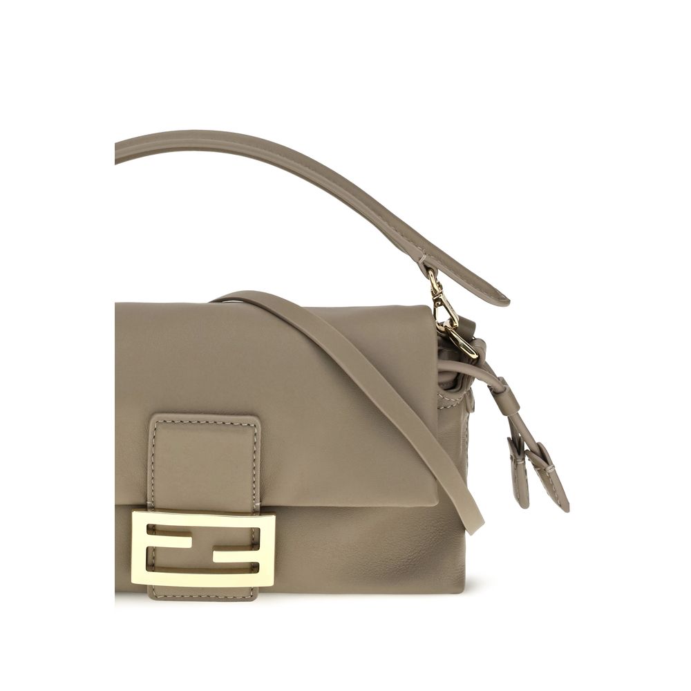 Fendi Baguette® Soft Small Shoulder Bag - Dove Grey Nappa Leather