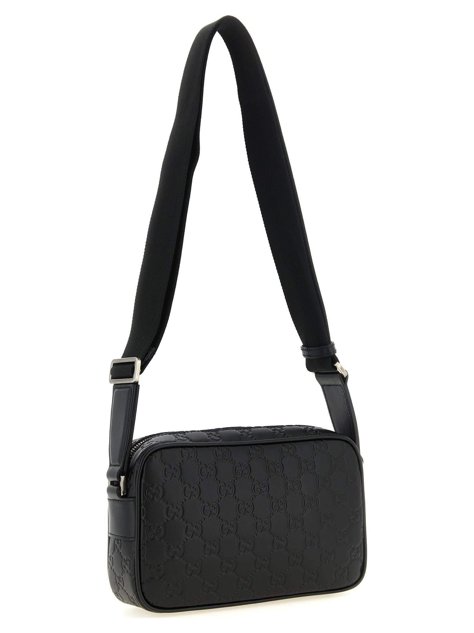 Gucci GG Emblem Small Crossbody Bag - Black