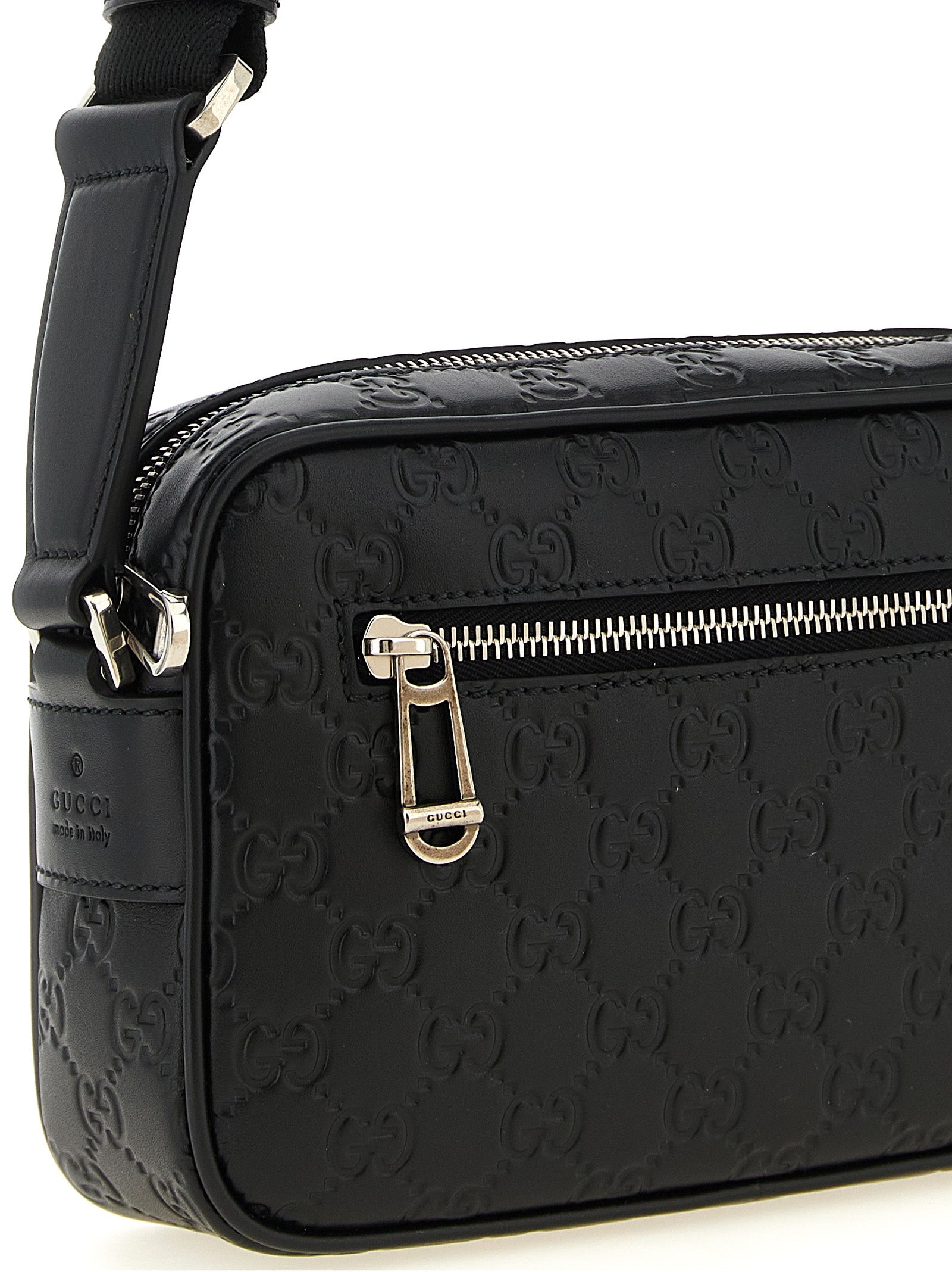 Gucci GG Emblem Small Crossbody Bag - Black
