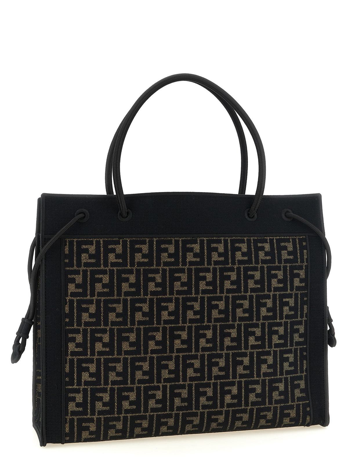 Fendi Magic Shopper Large - Brown FF Embroidered Fabric