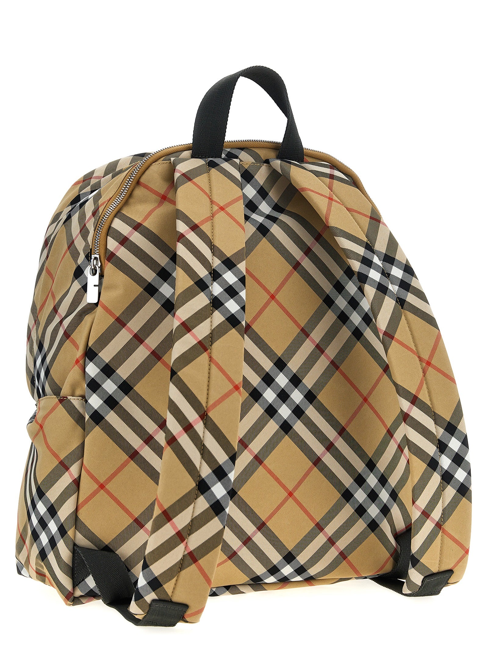 Burberry Check Backpack Medium - Sand Beige