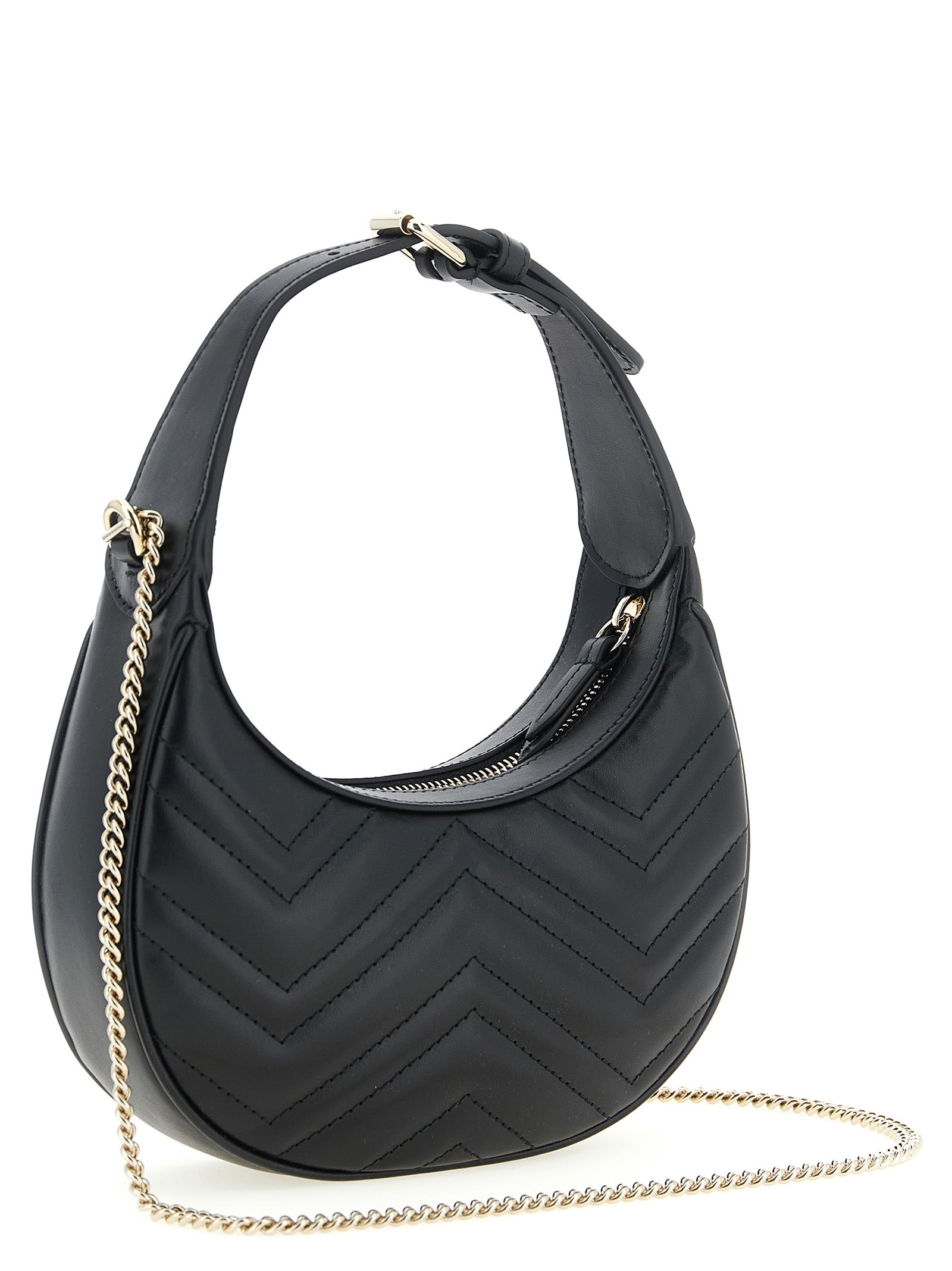 Gucci GG Marmont Small Shoulder Bag - Black Leather