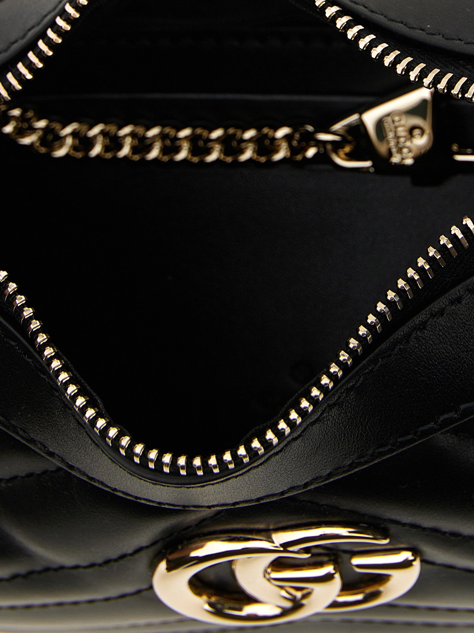 Gucci GG Marmont Small Shoulder Bag - Black Leather