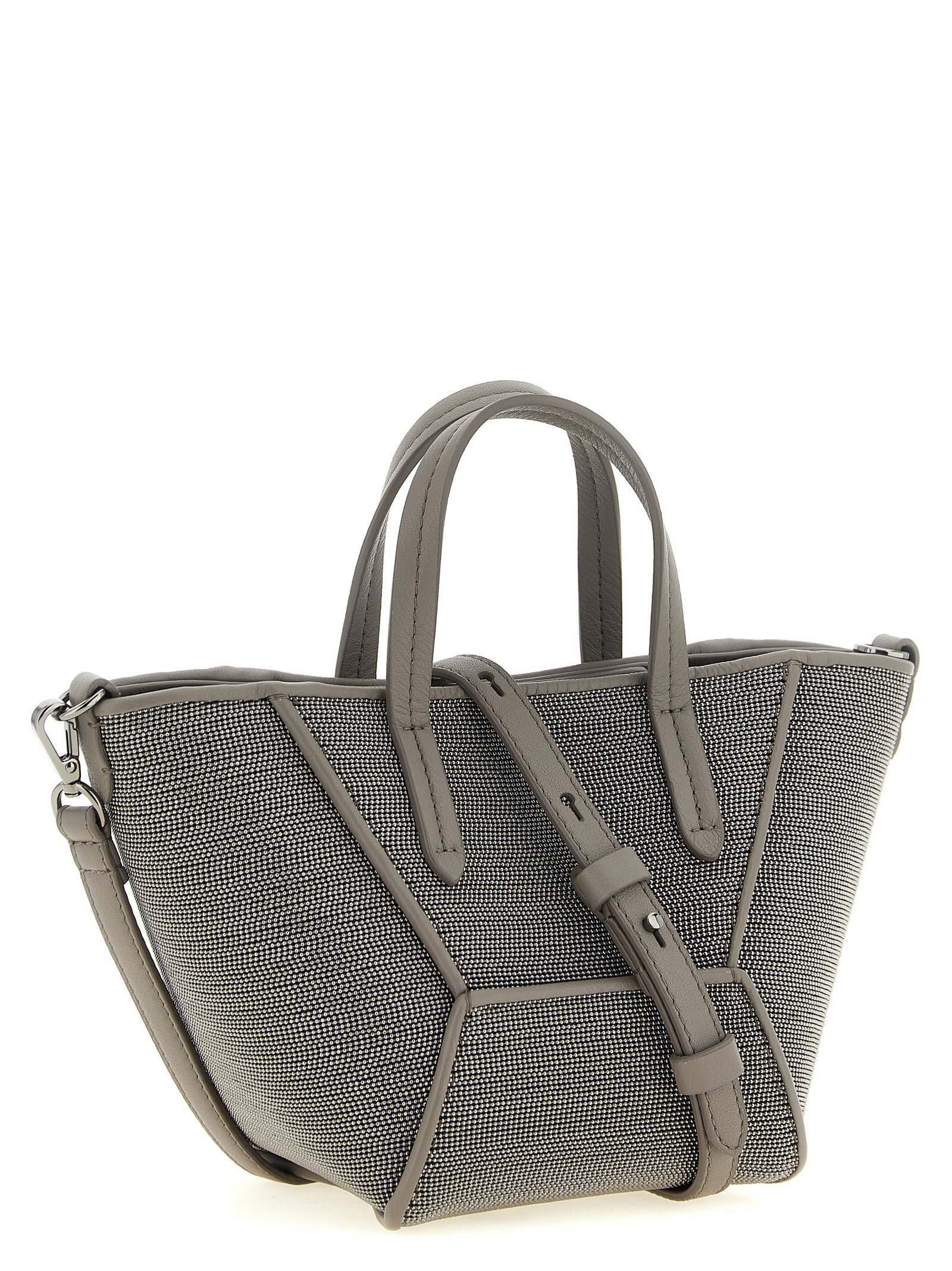 Brunello Cucinelli BC Duo Precious Mini Bag - Grey