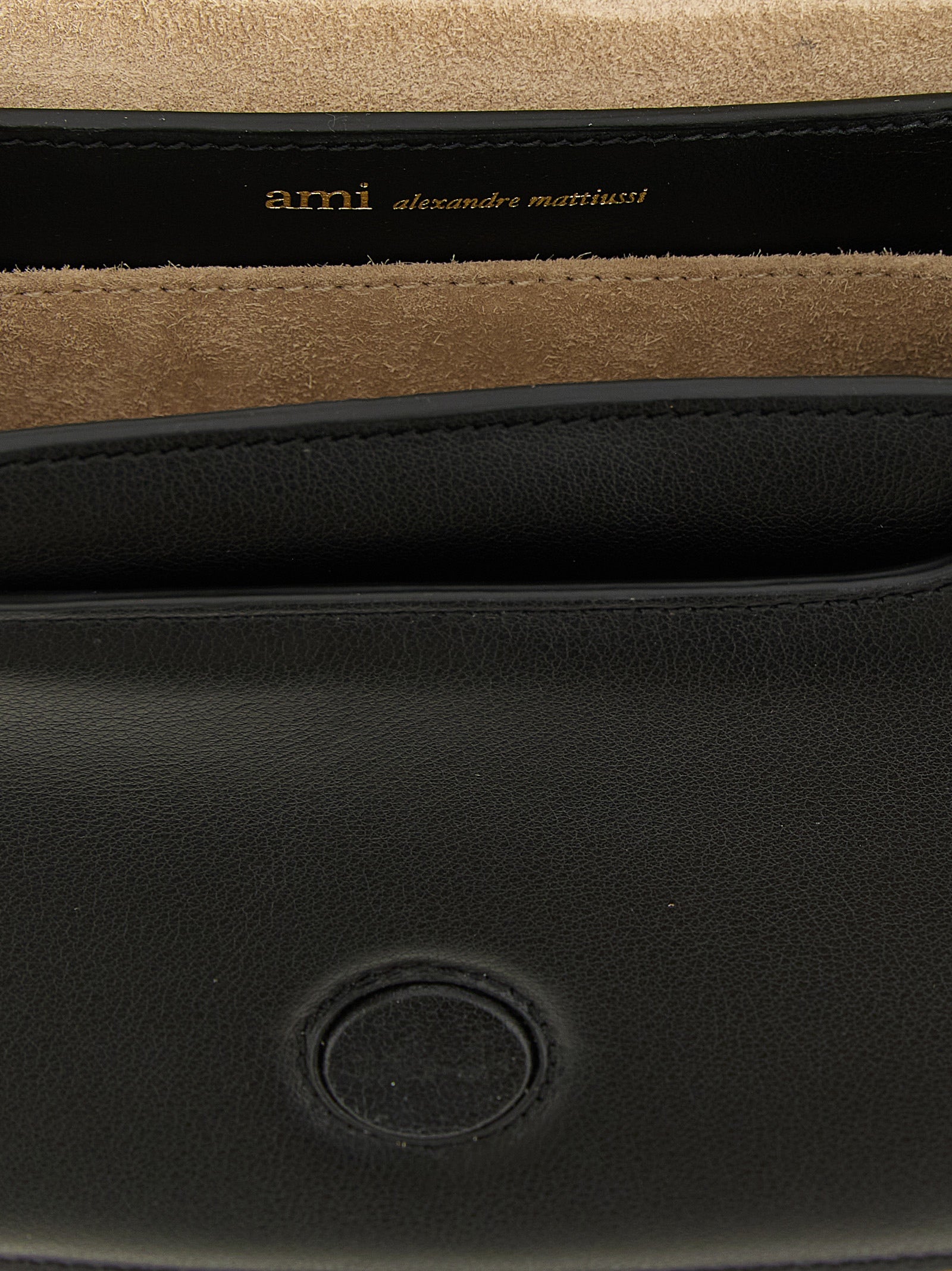Ami Paris Paris Bag - Black Grained Leather