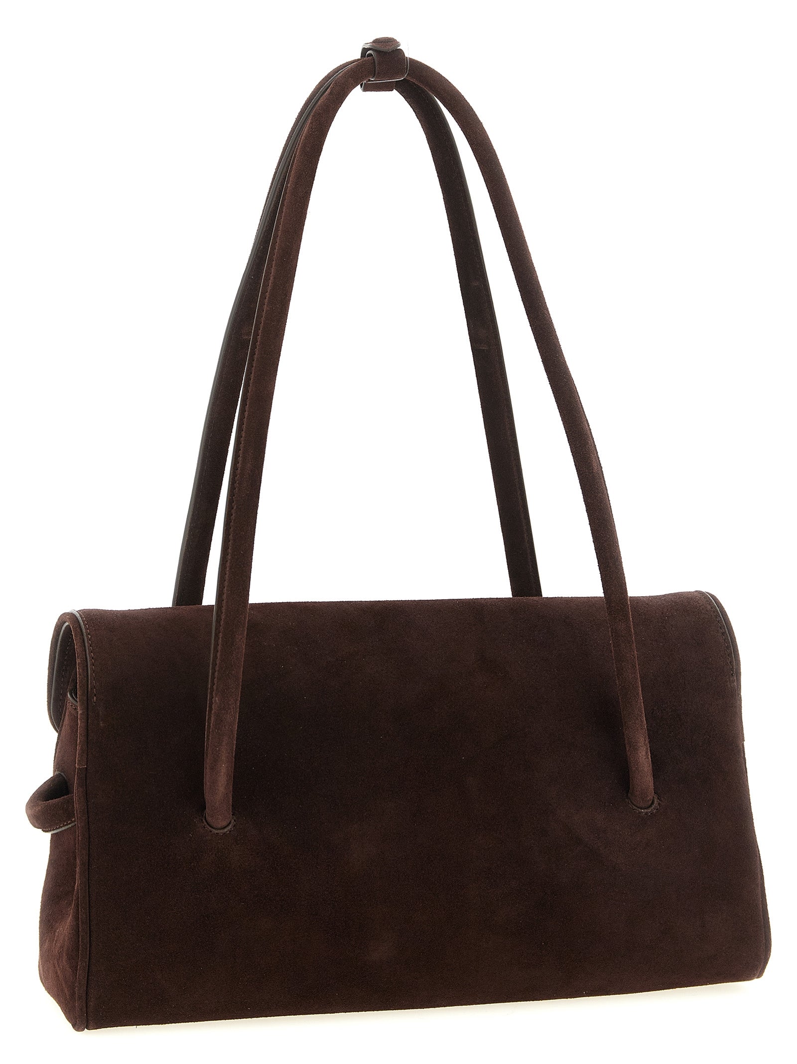 Jacquemus Le Turismo Long Soft-Structured Shoulder Bag - Dark Brown Suede