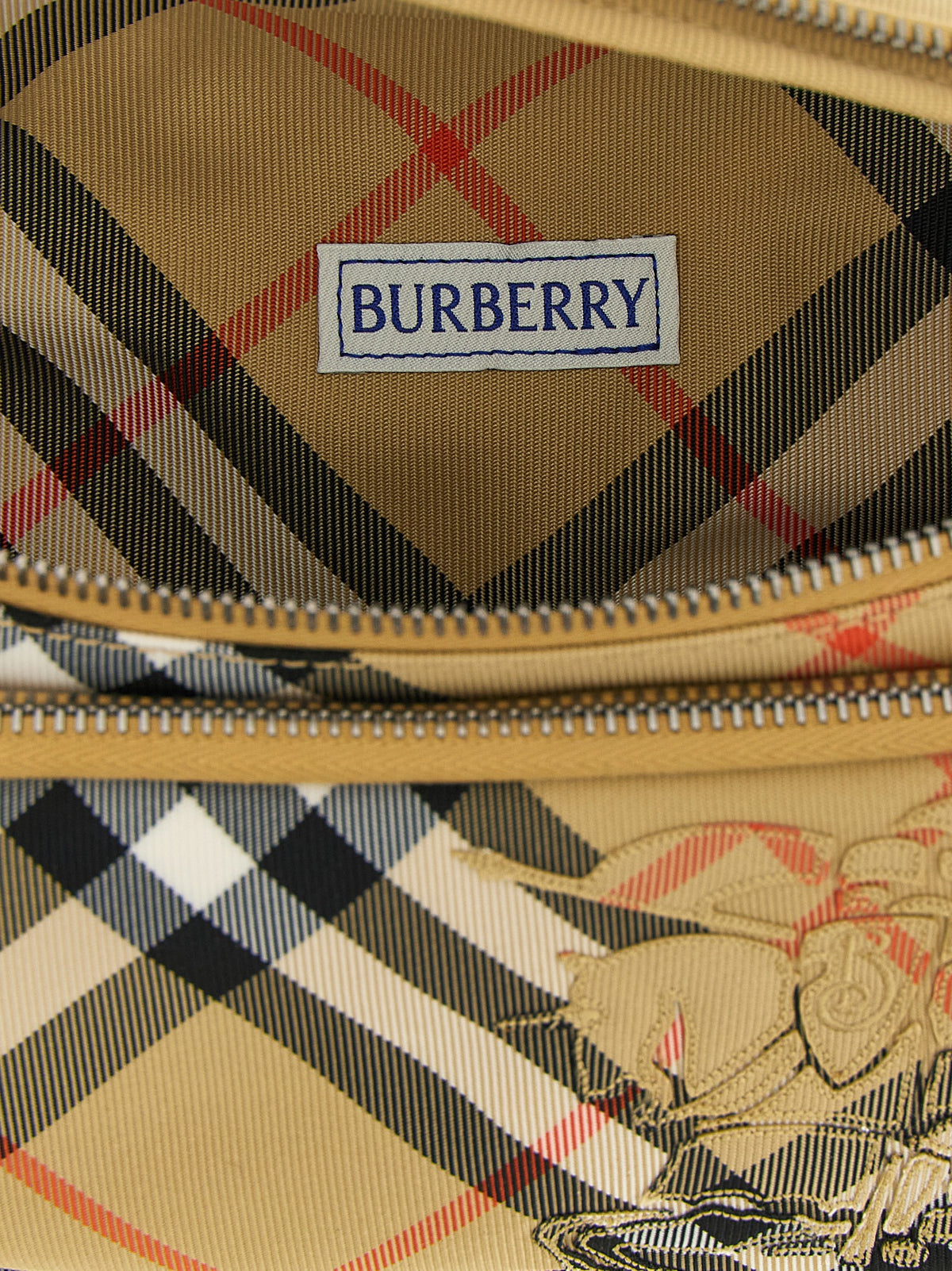 Burberry Check Small Belt Bag - Sand Beige