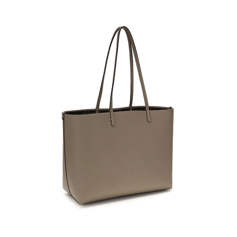 Fendi Roll Medium - Dove Grey Selleria Leather