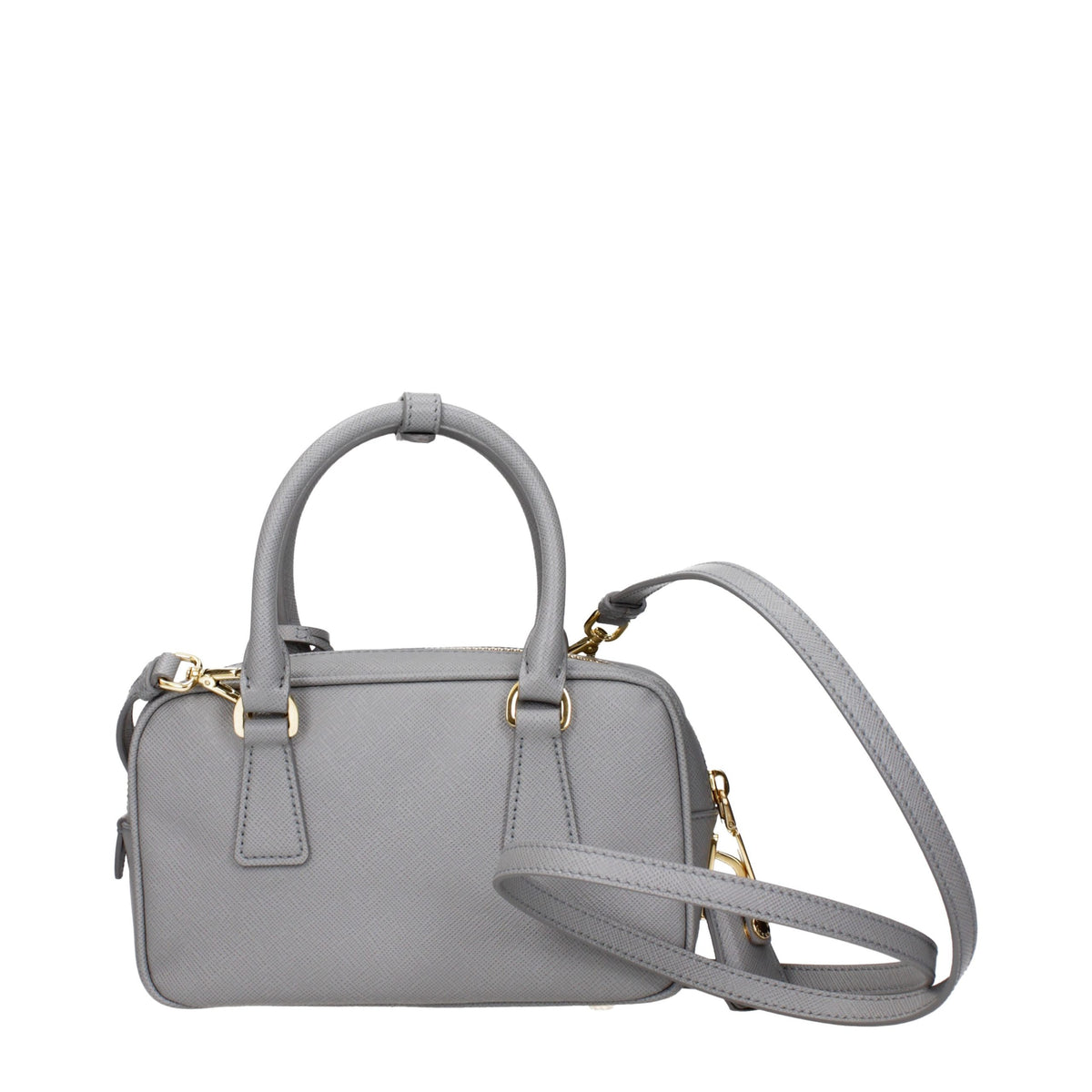 Prada Bauletto Small Handbag - Grey