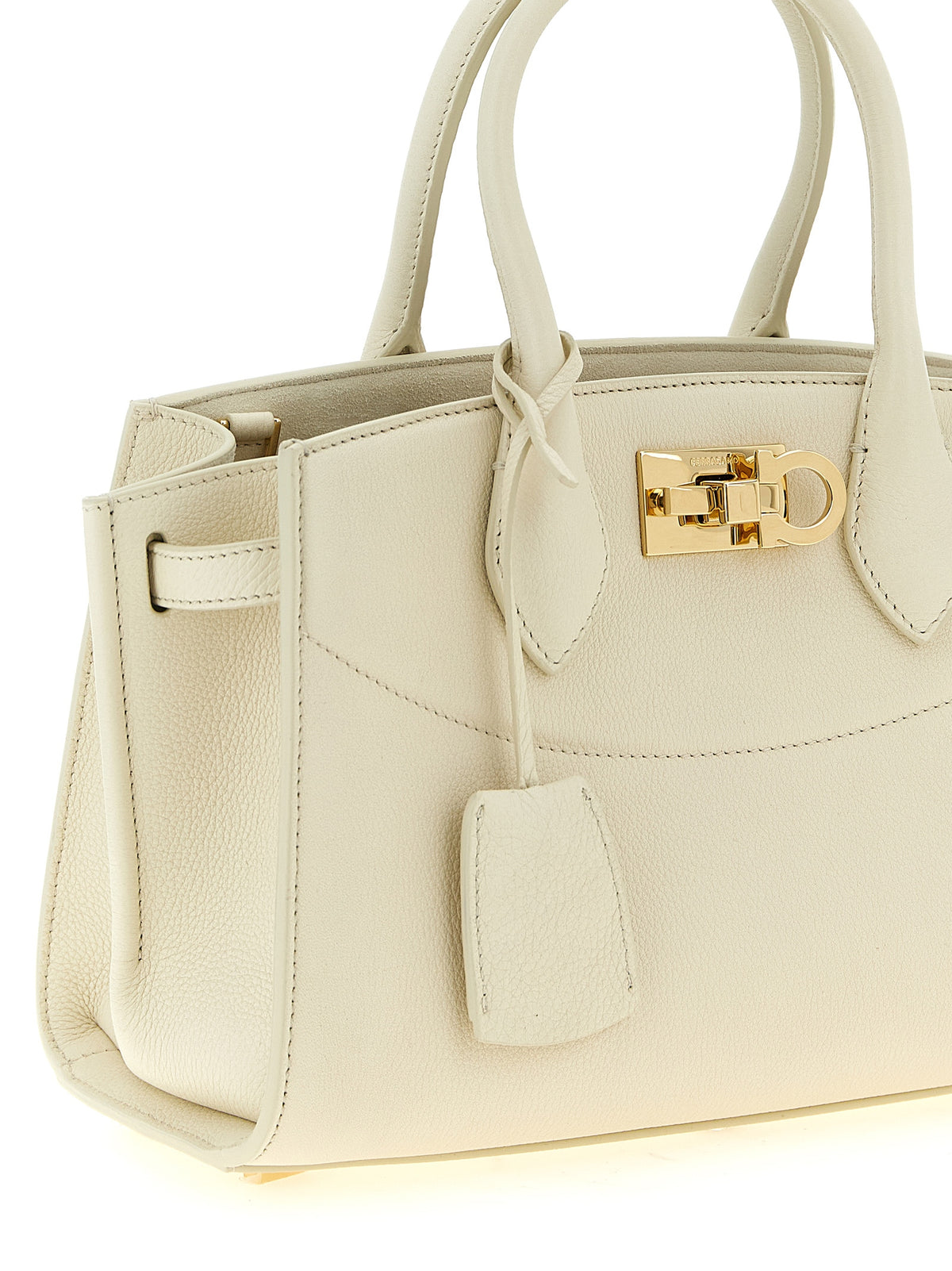 Ferragamo New Studio Medium Soft Bag - Mascarpone