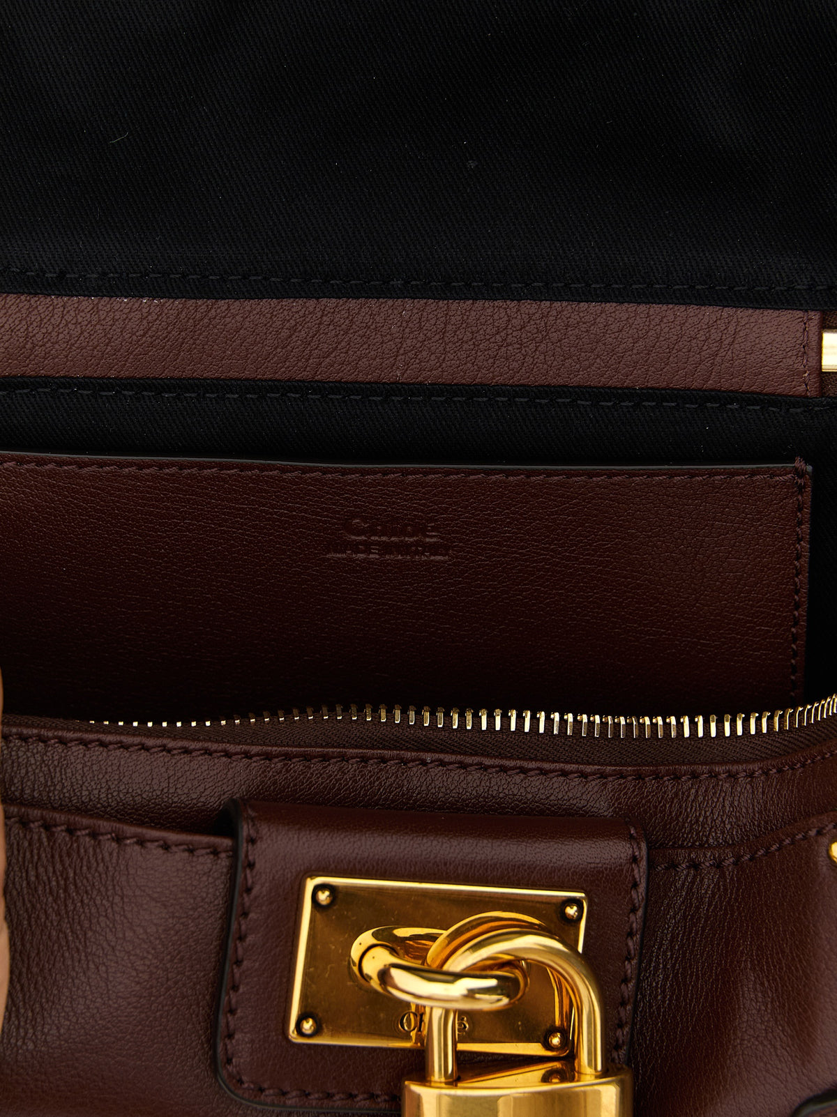 Chloé Paddington Vanity Bag - Crafty Brown Grained Leather