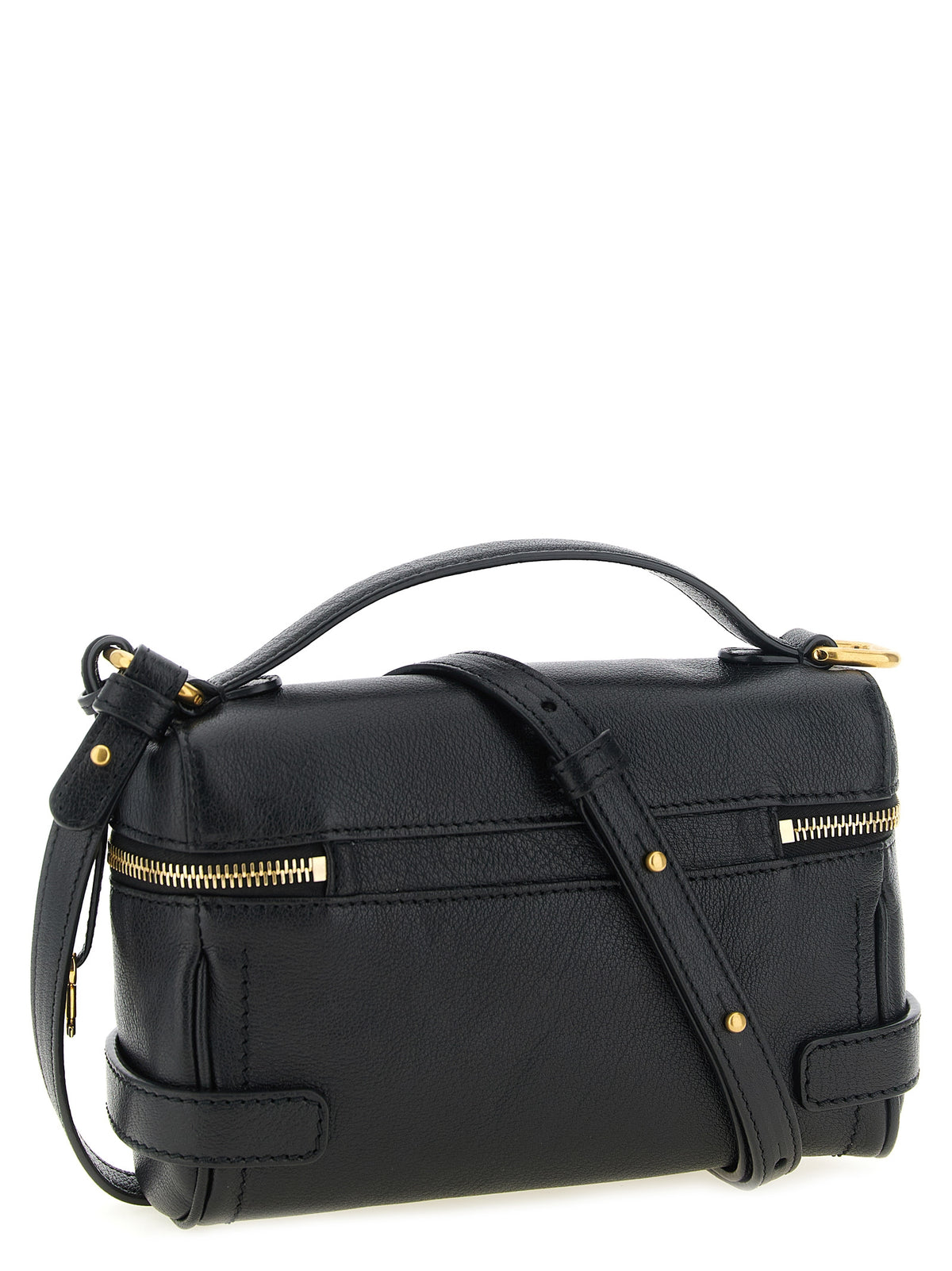 Chloé Paddington Vanity Bag - Black Grained Leather