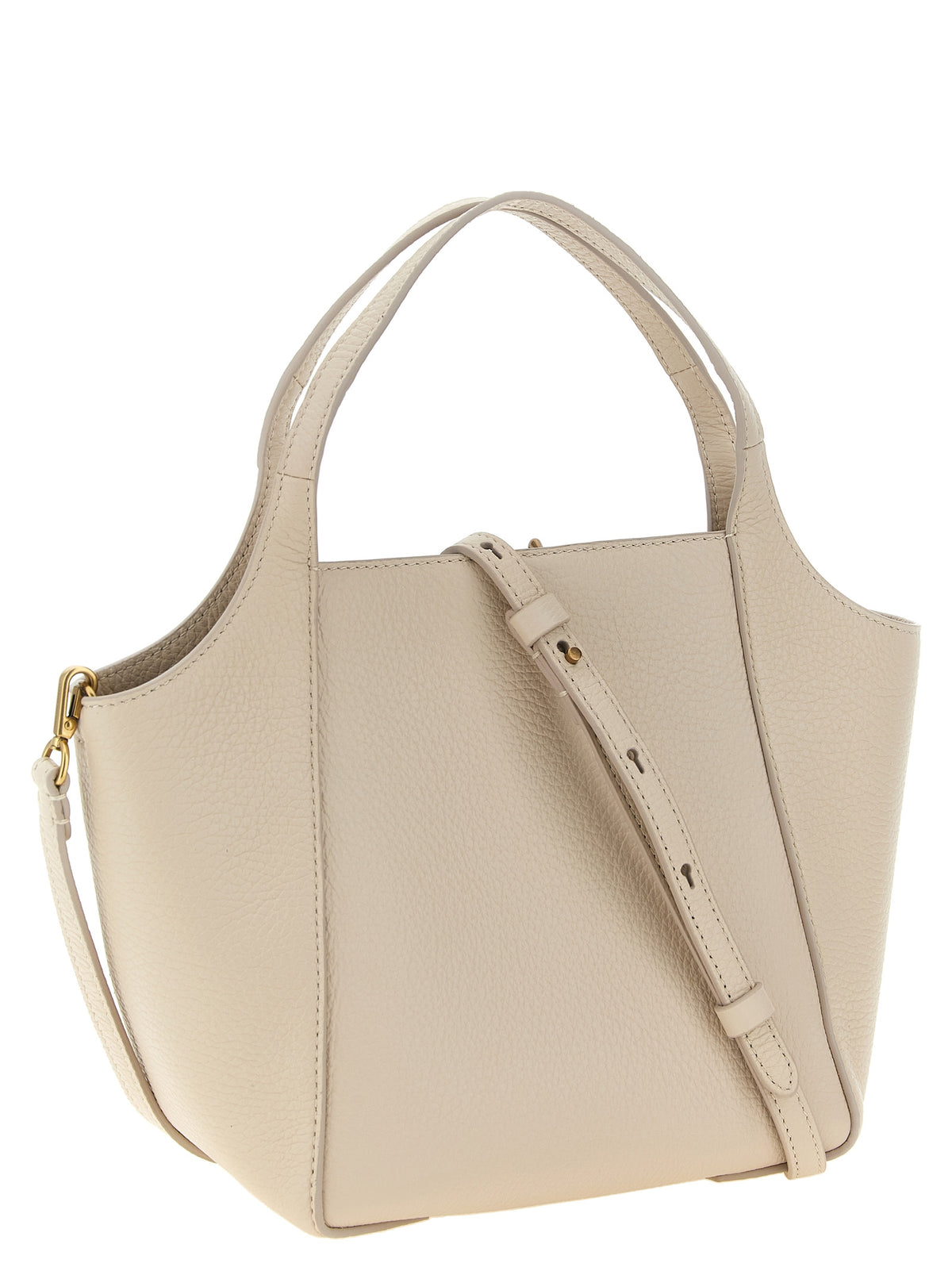 Brunello Cucinelli Sartorial Small Bucket Bag - Ivory Soft Grained Leather
