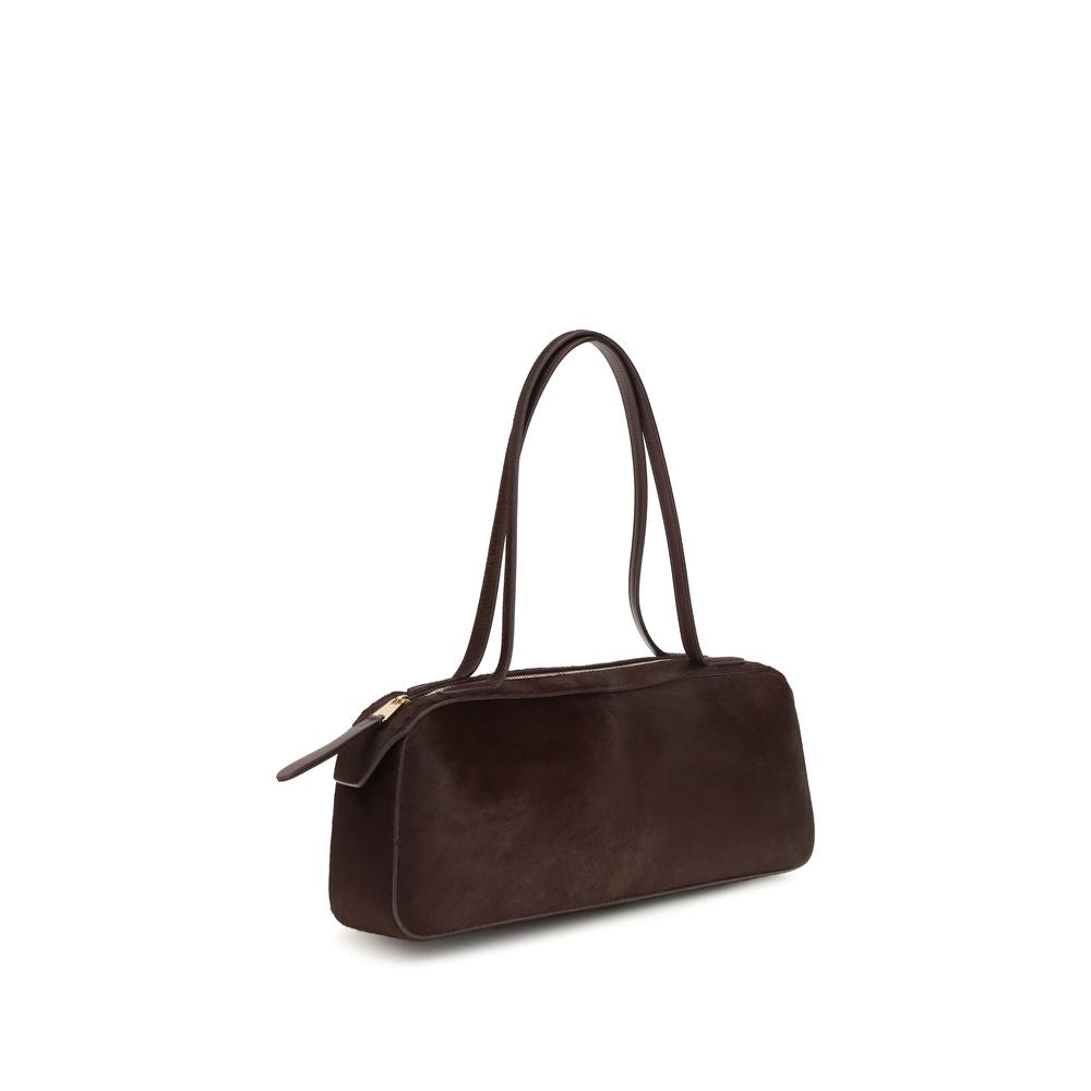 Khaite Simona Shoulder Bag - Rouge Noir Haircalf