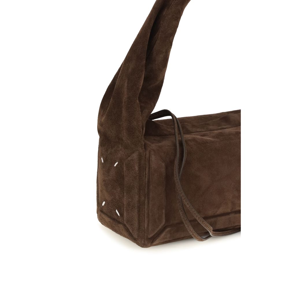 Maison Margiela Box Bag East West Small - Brown Suede