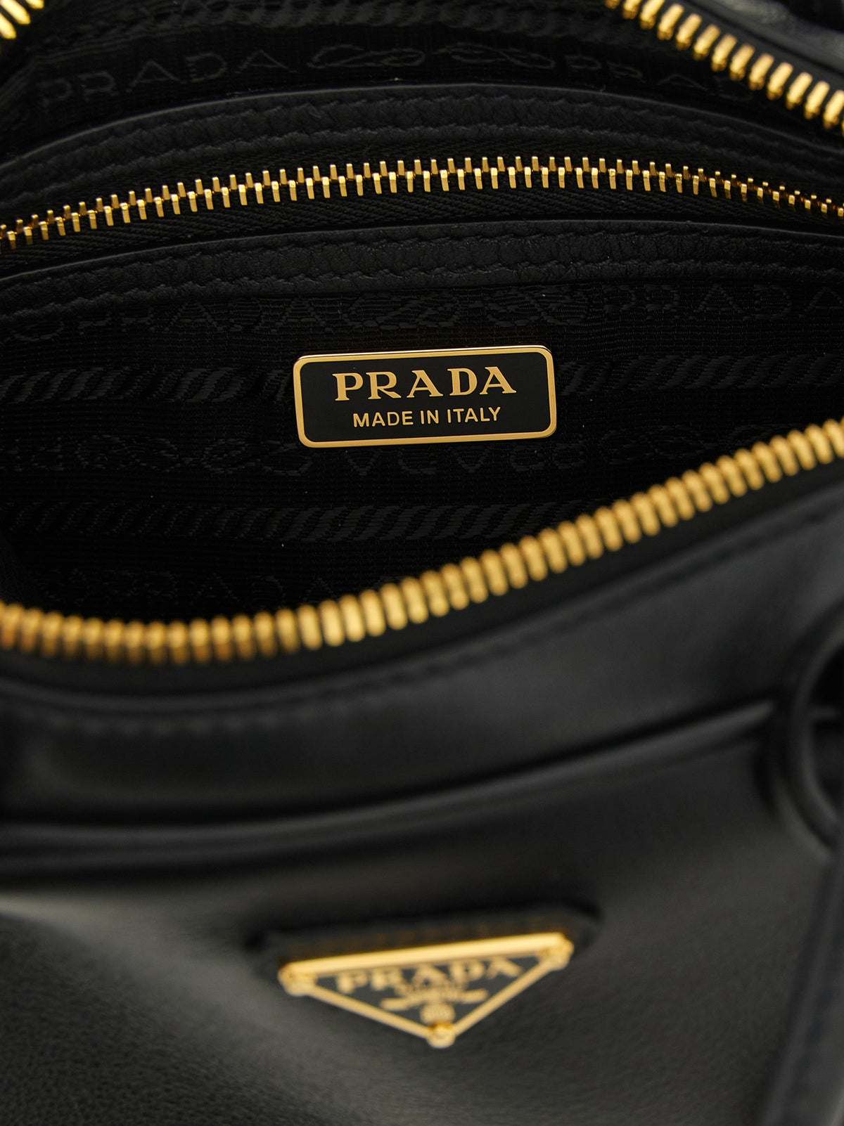 Prada Bauletto Small Handbag - Black