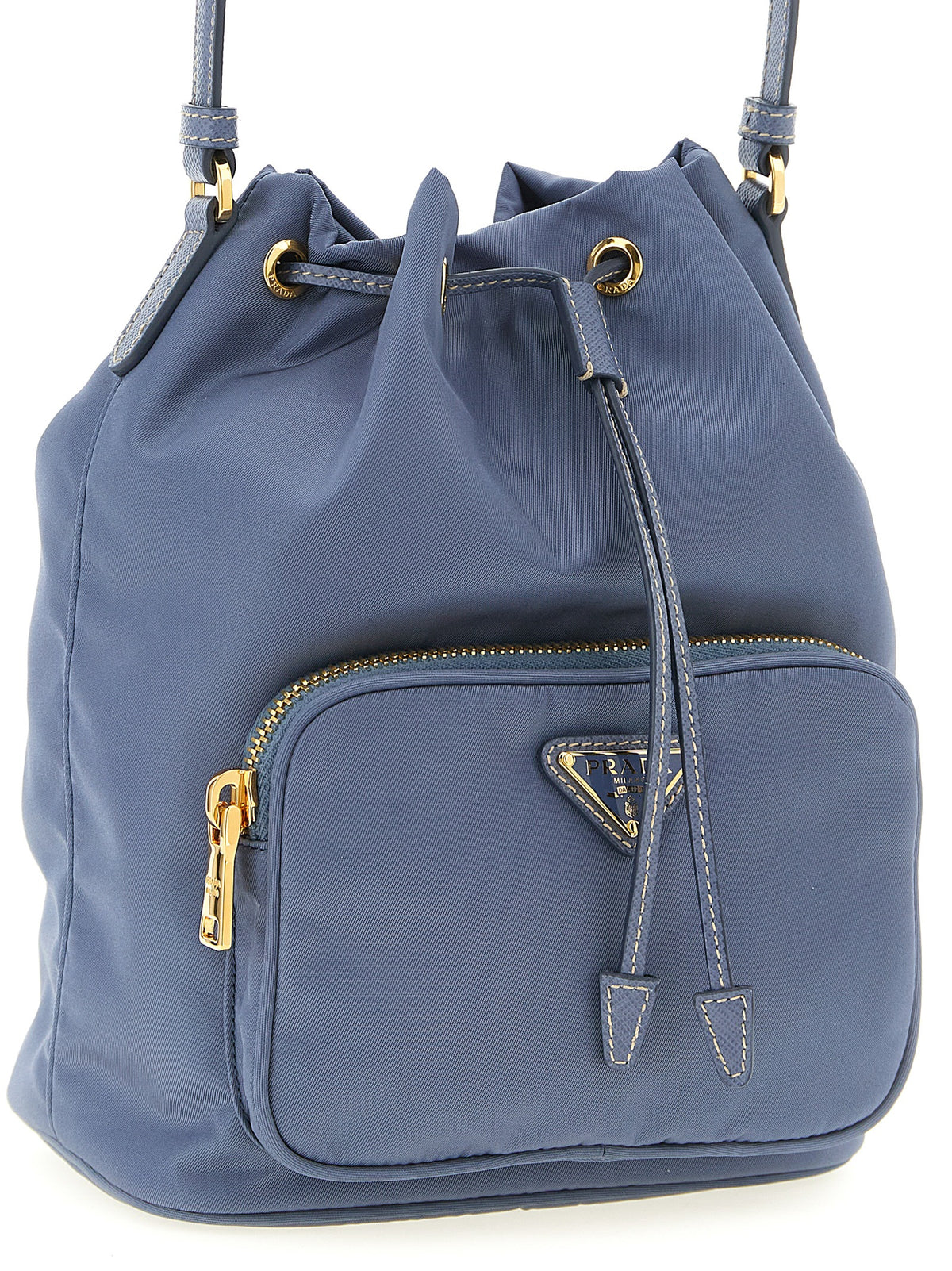 Prada Duet Re-Nylon Bucket Bag - Aviation Blue