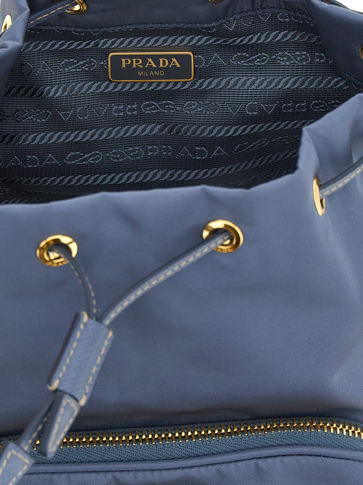 Prada Duet Re-Nylon Bucket Bag - Aviation Blue
