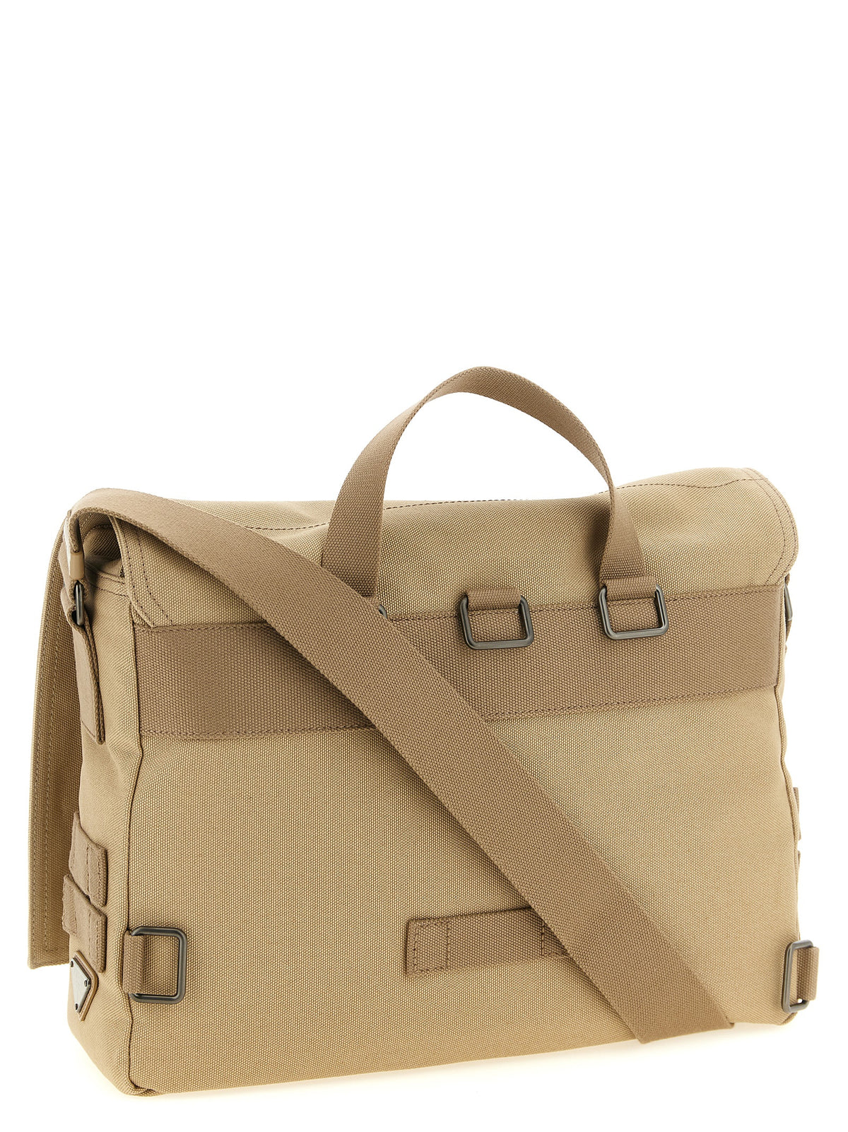 Prada Canvas Shoulder Bag - Desert Beige