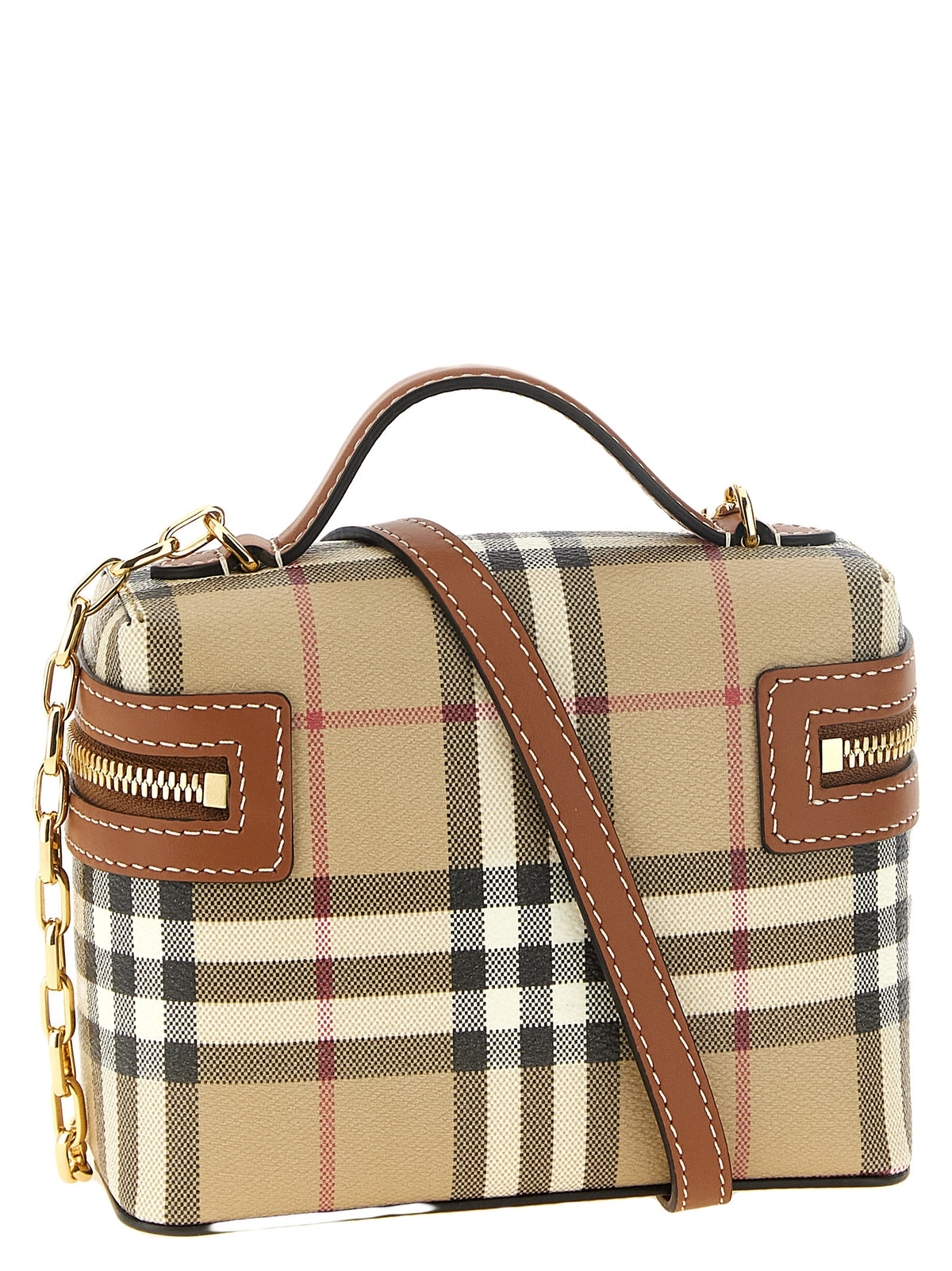 Burberry Check Vanity Mini Bag - Archive Beige