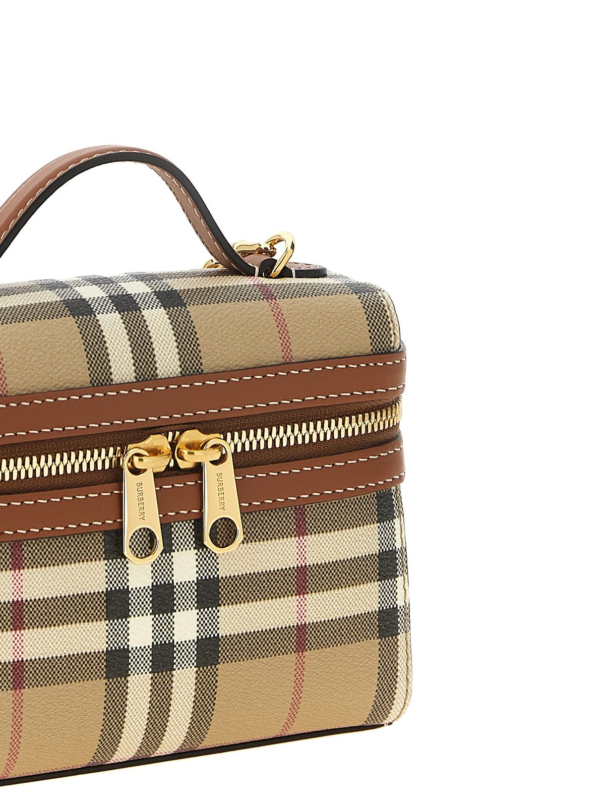 Burberry Check Vanity Mini Bag - Archive Beige