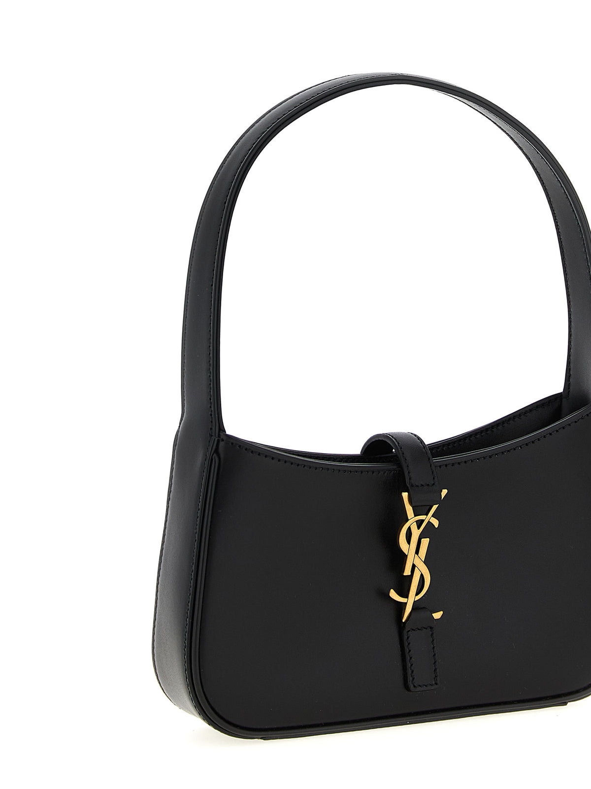 Saint Laurent Le 5 À 7 Leather Bag - Black