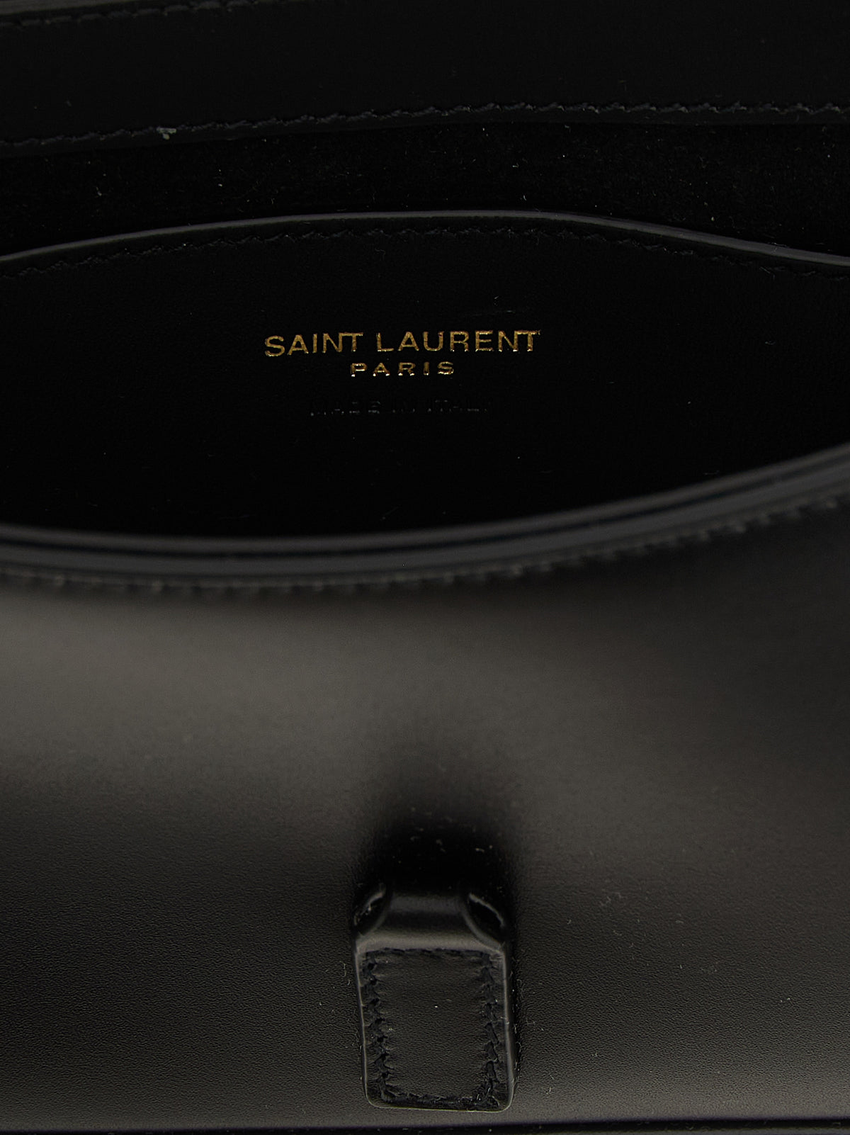 Saint Laurent Le 5 À 7 Leather Bag - Black