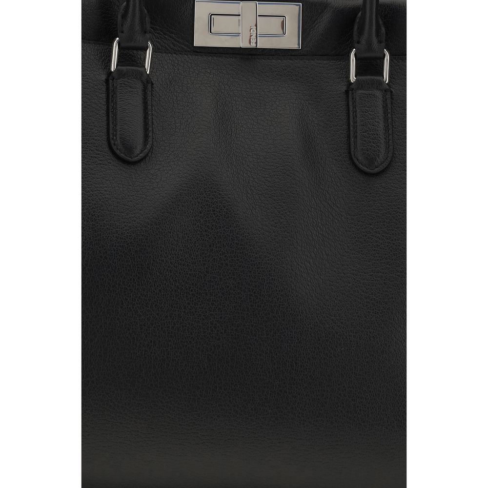 Fendi Peekaboo Tote Large - Black Leather