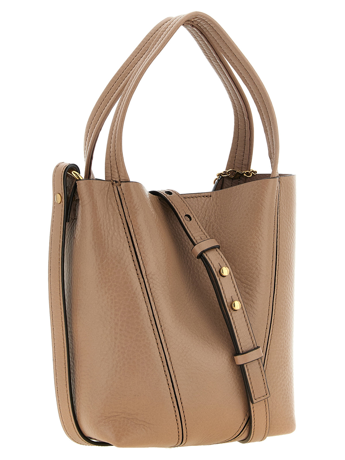 Chloé Spin Tote Bag Small - Woodrose Grained Leather