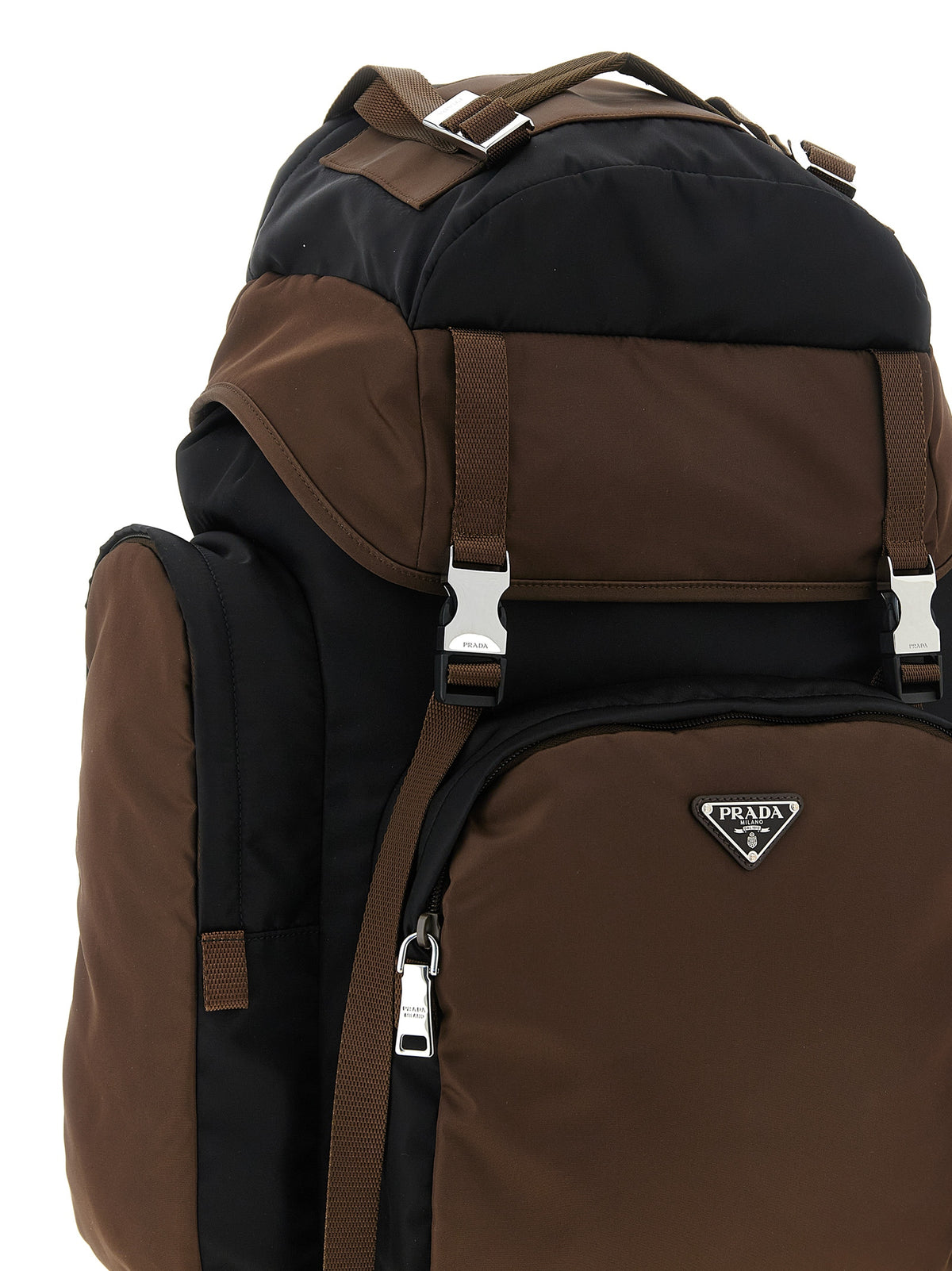 Prada Re-Nylon Backpack - Black & Burnt