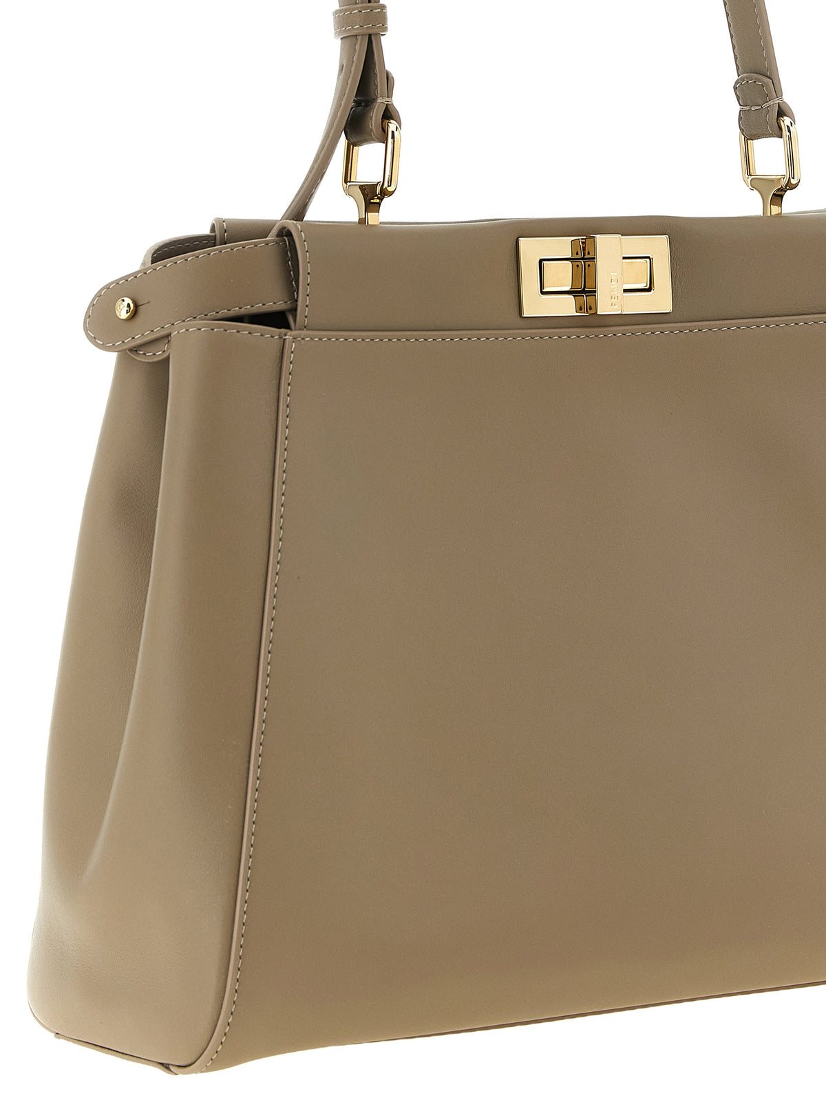 Fendi My Peekaboo® Medium Leather Bag - Dove Grey