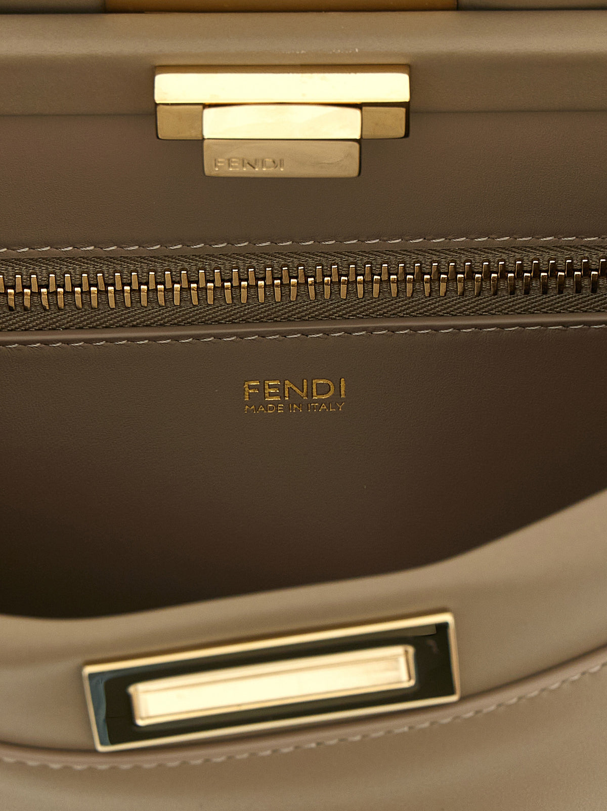 Fendi My Peekaboo® Medium Leather Bag - Dove Grey